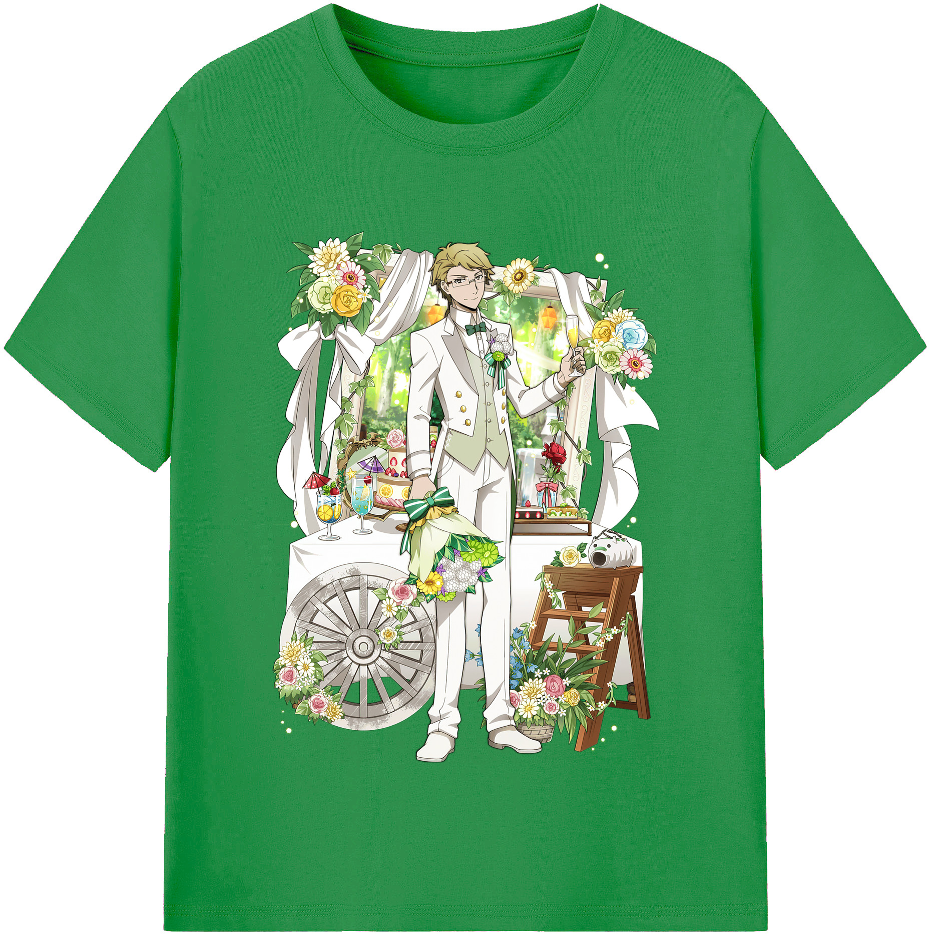 （画像用） 文豪ストレイドッグス Bungo Stray Dogs レディースカジュアルプリントTシャツ（綿100％）