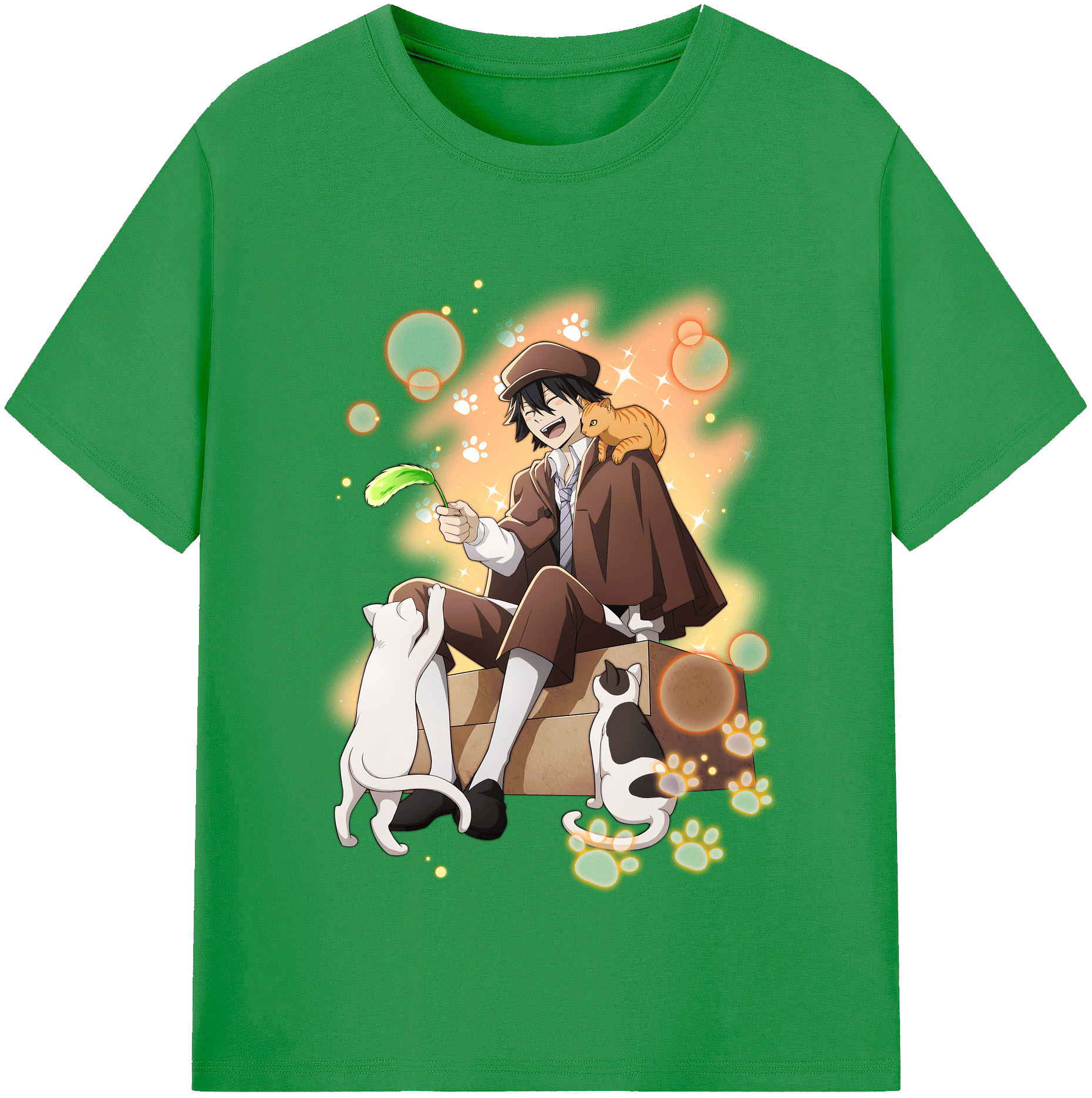（画像用） 文豪ストレイドッグス Bungo Stray Dogs レディースカジュアルプリントTシャツ（綿100％）