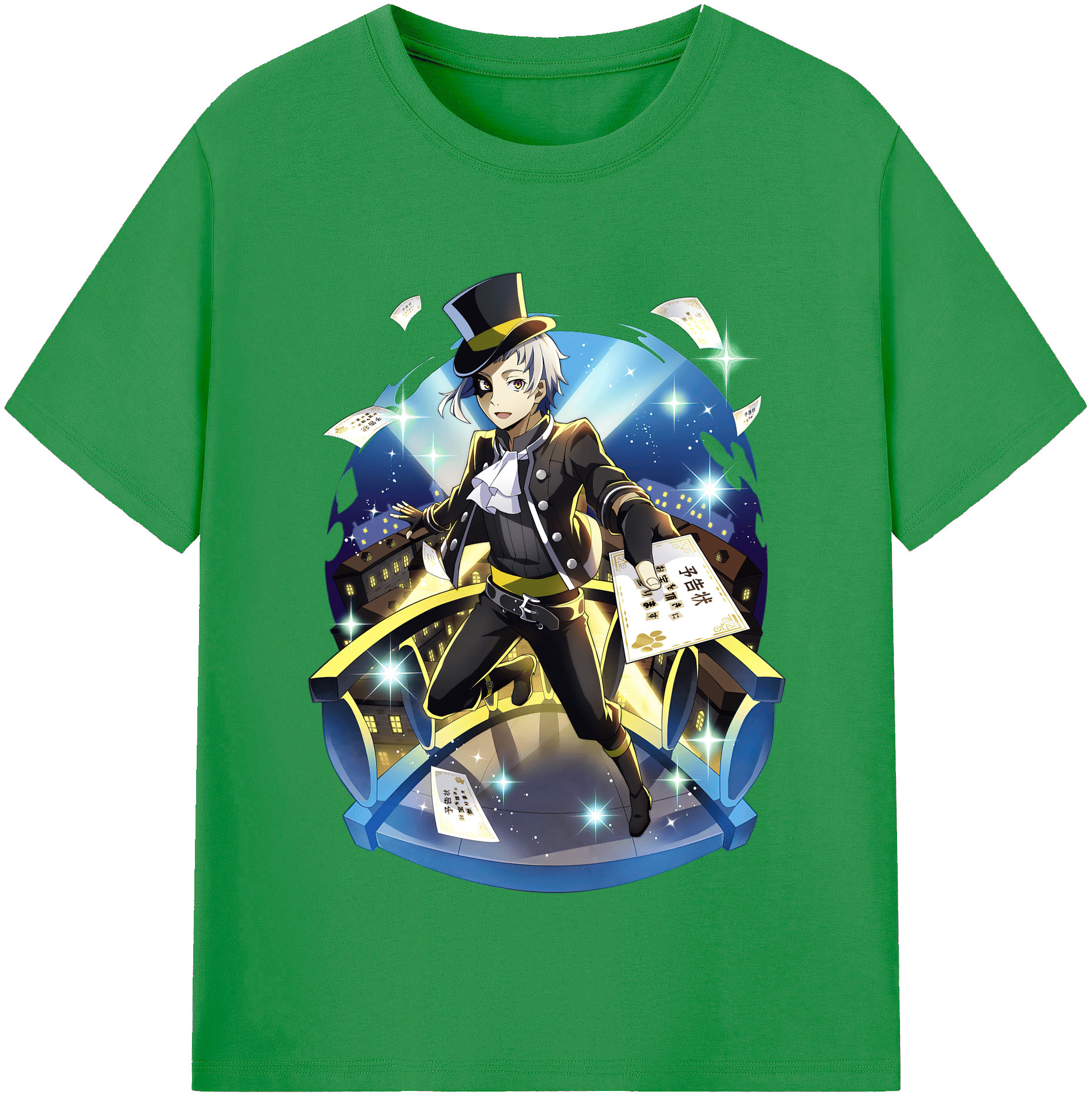 （画像用） 文豪ストレイドッグス Bungo Stray Dogs レディースカジュアルプリントTシャツ（綿100％）