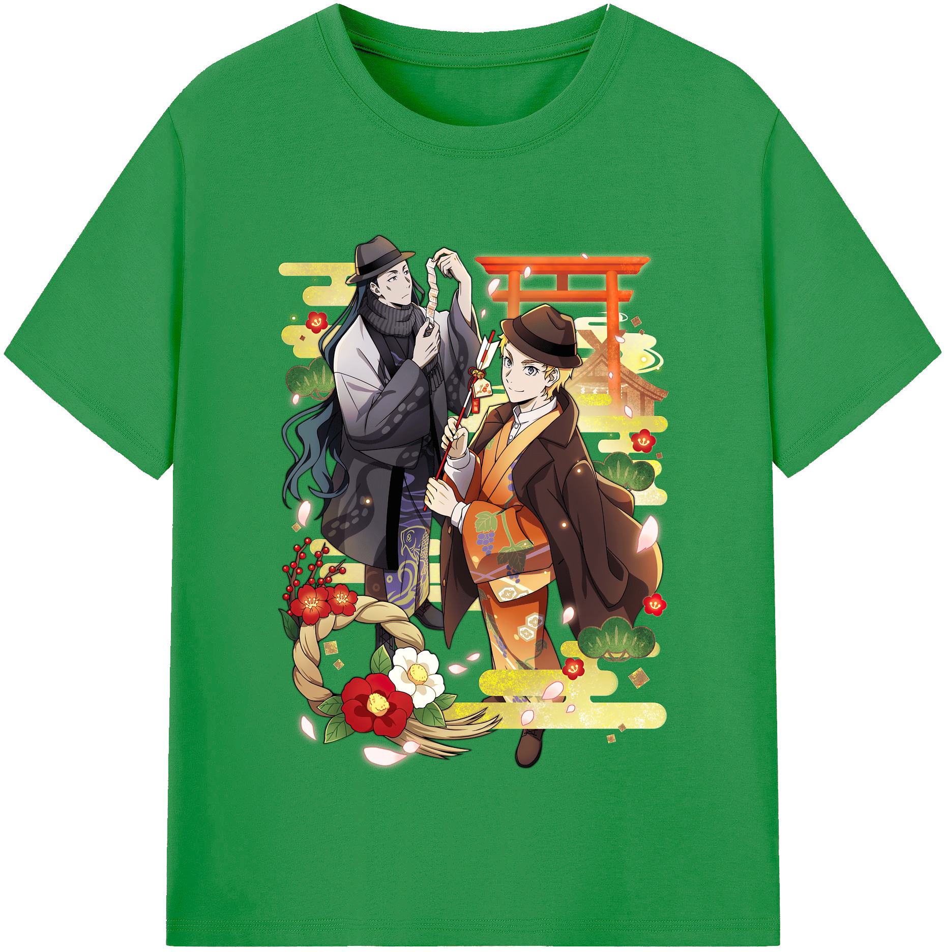 （画像用） 文豪ストレイドッグス Bungo Stray Dogs レディースカジュアルプリントTシャツ（綿100％）