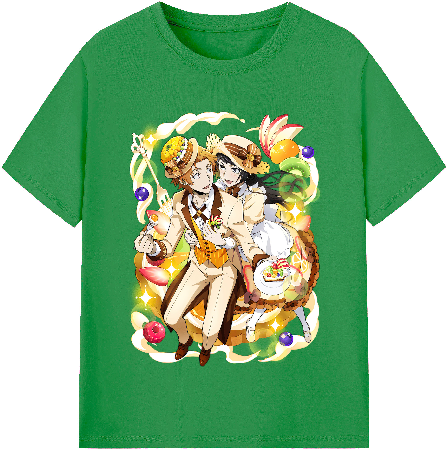 （画像用） 文豪ストレイドッグス Bungo Stray Dogs レディースカジュアルプリントTシャツ（綿100％）
