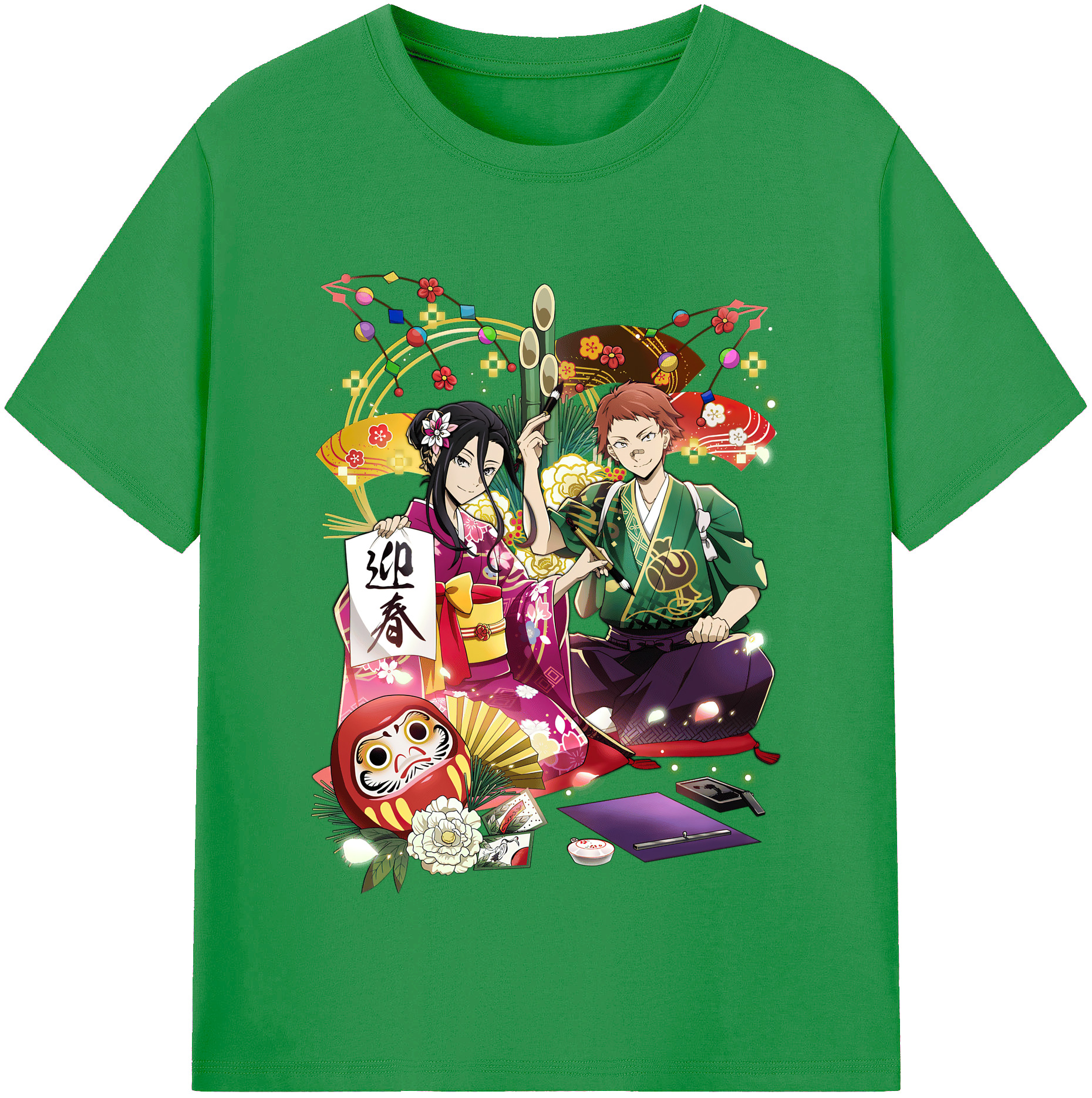 （画像用） 文豪ストレイドッグス Bungo Stray Dogs レディースカジュアルプリントTシャツ（綿100％）