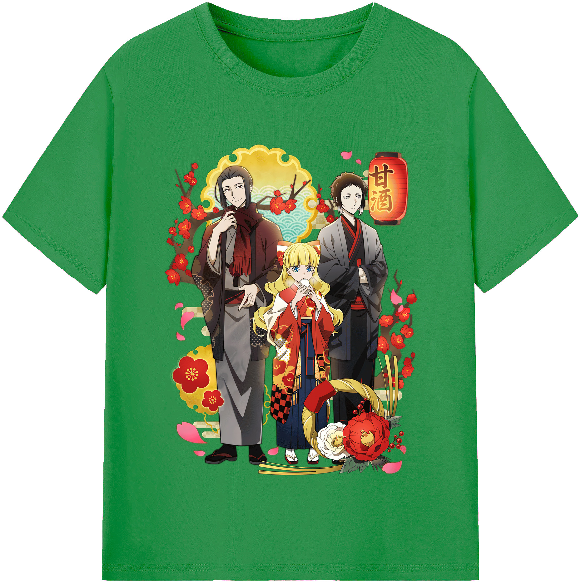 （画像用） 文豪ストレイドッグス Bungo Stray Dogs レディースカジュアルプリントTシャツ（綿100％）
