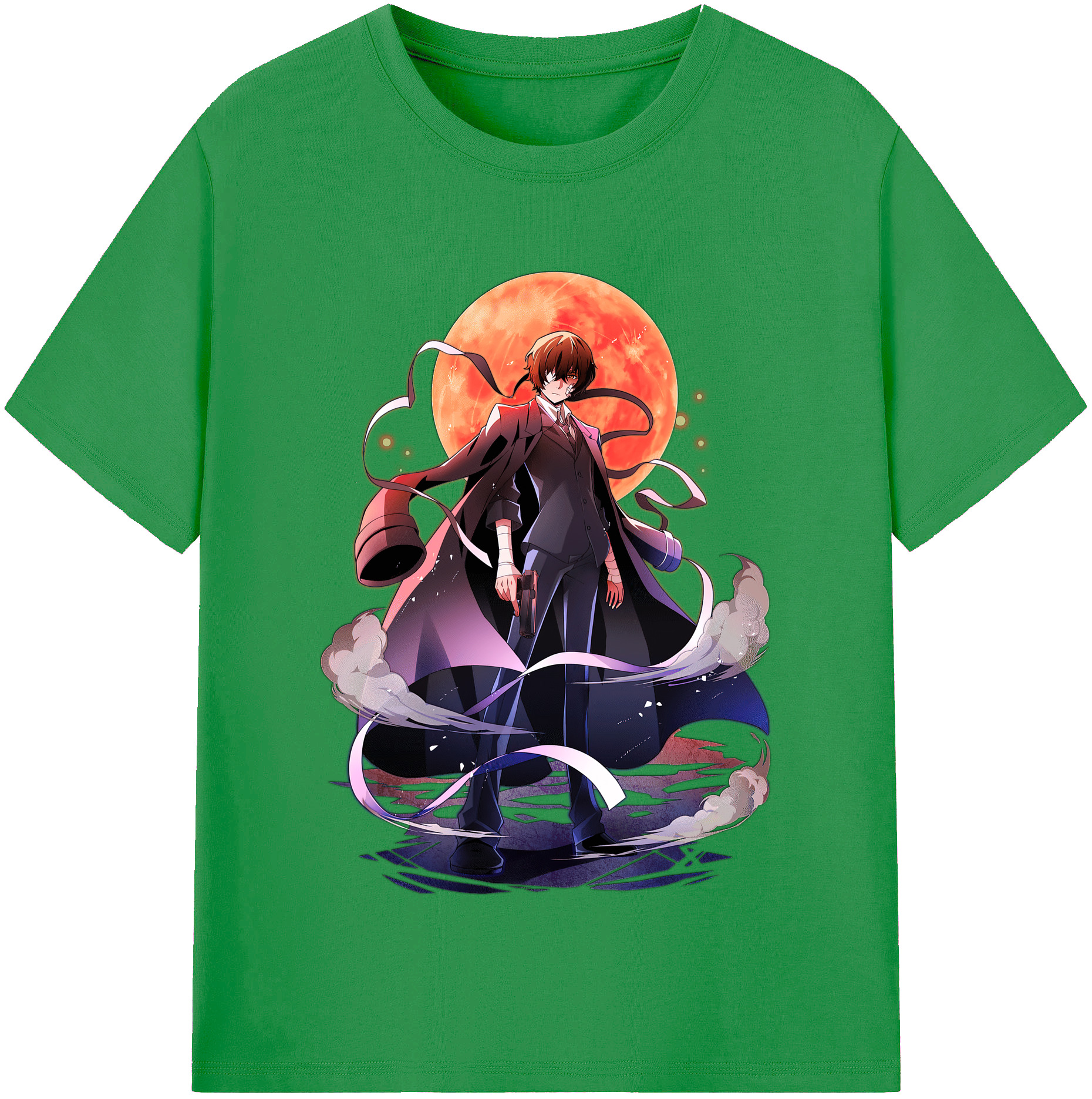 （画像用） 文豪ストレイドッグス Bungo Stray Dogs レディースカジュアルプリントTシャツ（綿100％）