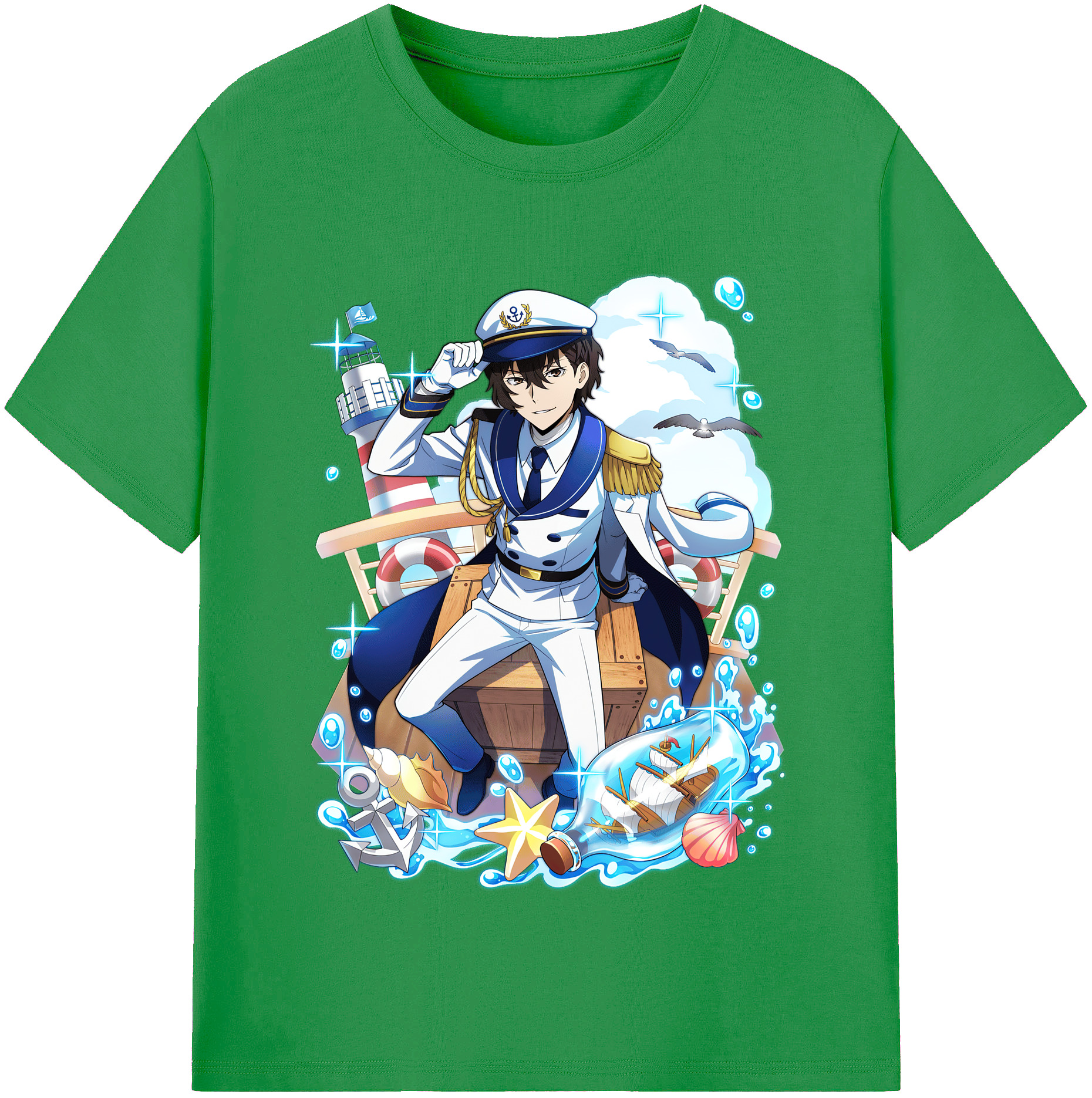 （画像用） 文豪ストレイドッグス Bungo Stray Dogs レディースカジュアルプリントTシャツ（綿100％）