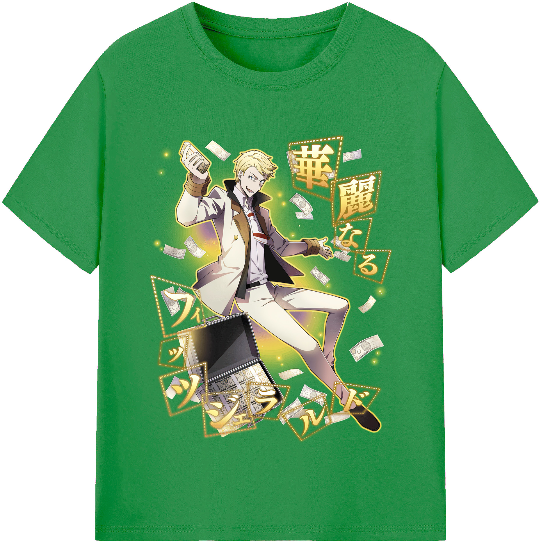 （画像用） 文豪ストレイドッグス Bungo Stray Dogs レディースカジュアルプリントTシャツ（綿100％）