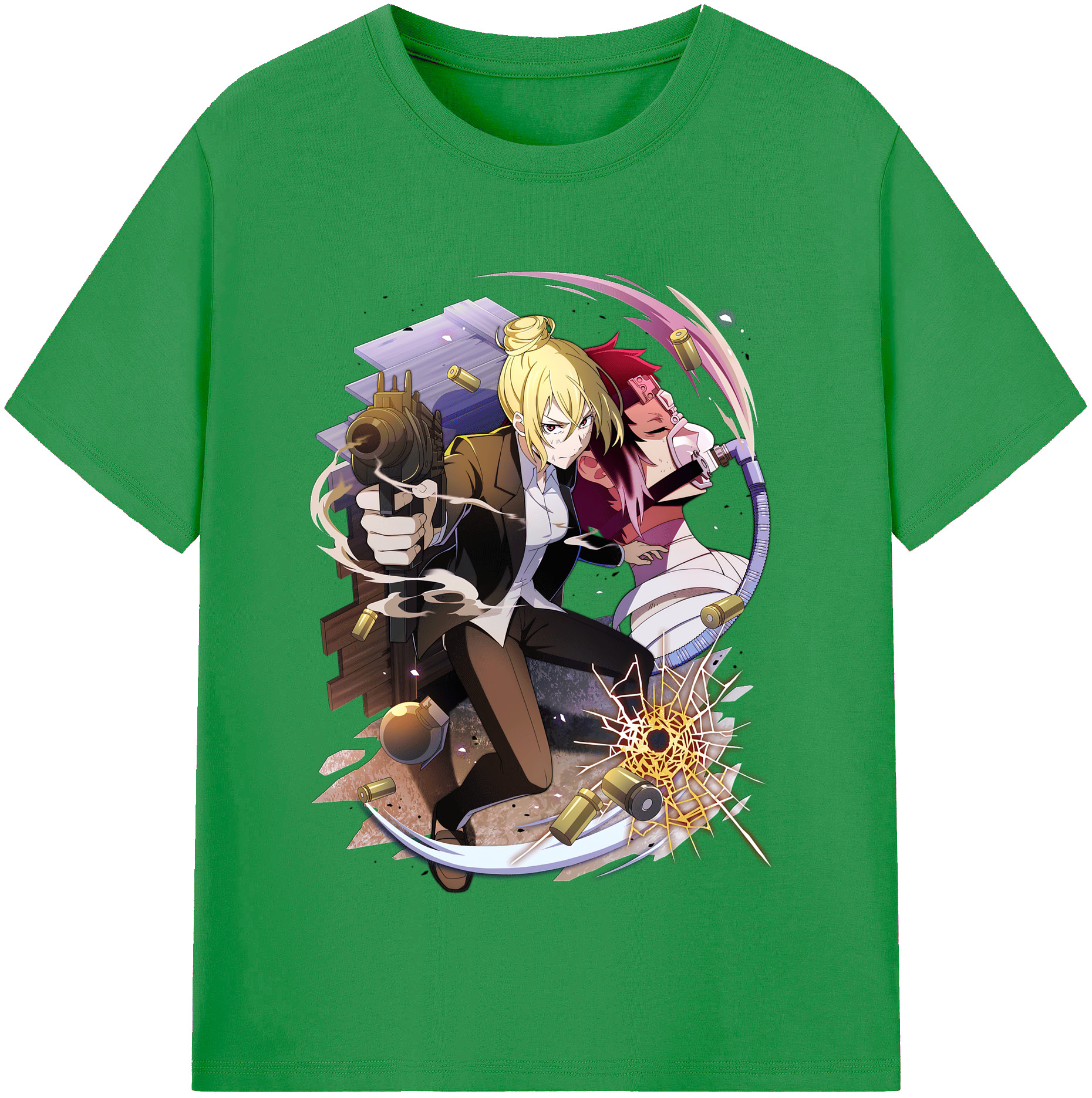 （画像用） 文豪ストレイドッグス Bungo Stray Dogs レディースカジュアルプリントTシャツ（綿100％）
