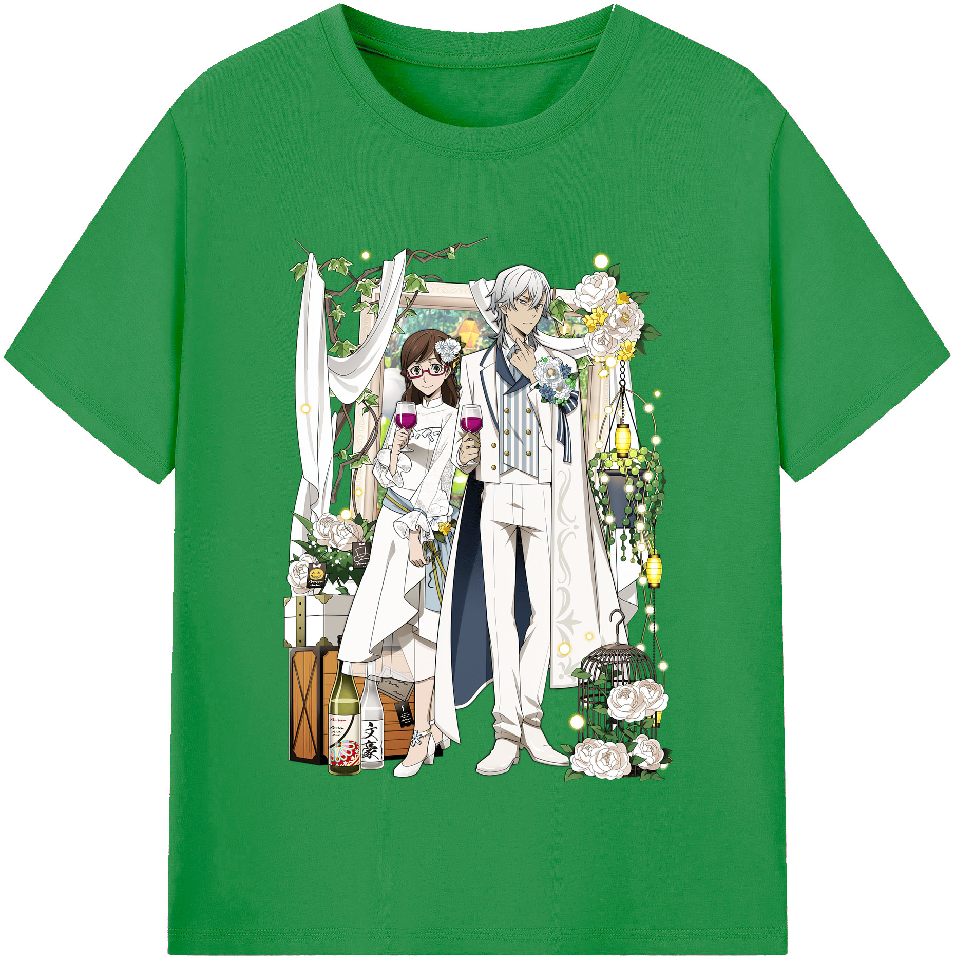 （画像用） 文豪ストレイドッグス Bungo Stray Dogs レディースカジュアルプリントTシャツ（綿100％）