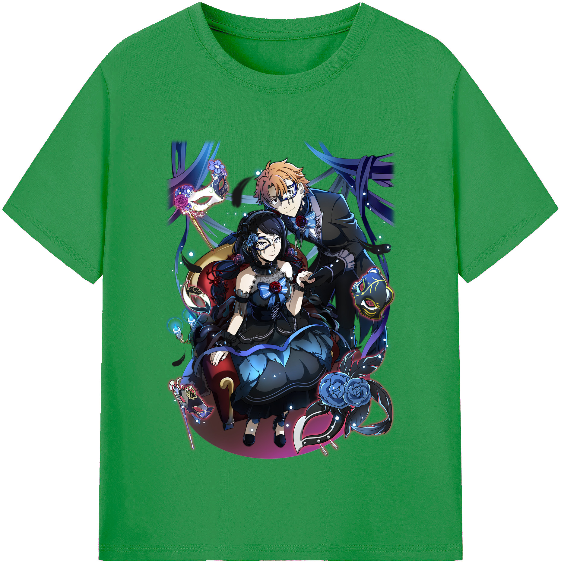 （画像用） 文豪ストレイドッグス Bungo Stray Dogs レディースカジュアルプリントTシャツ（綿100％）