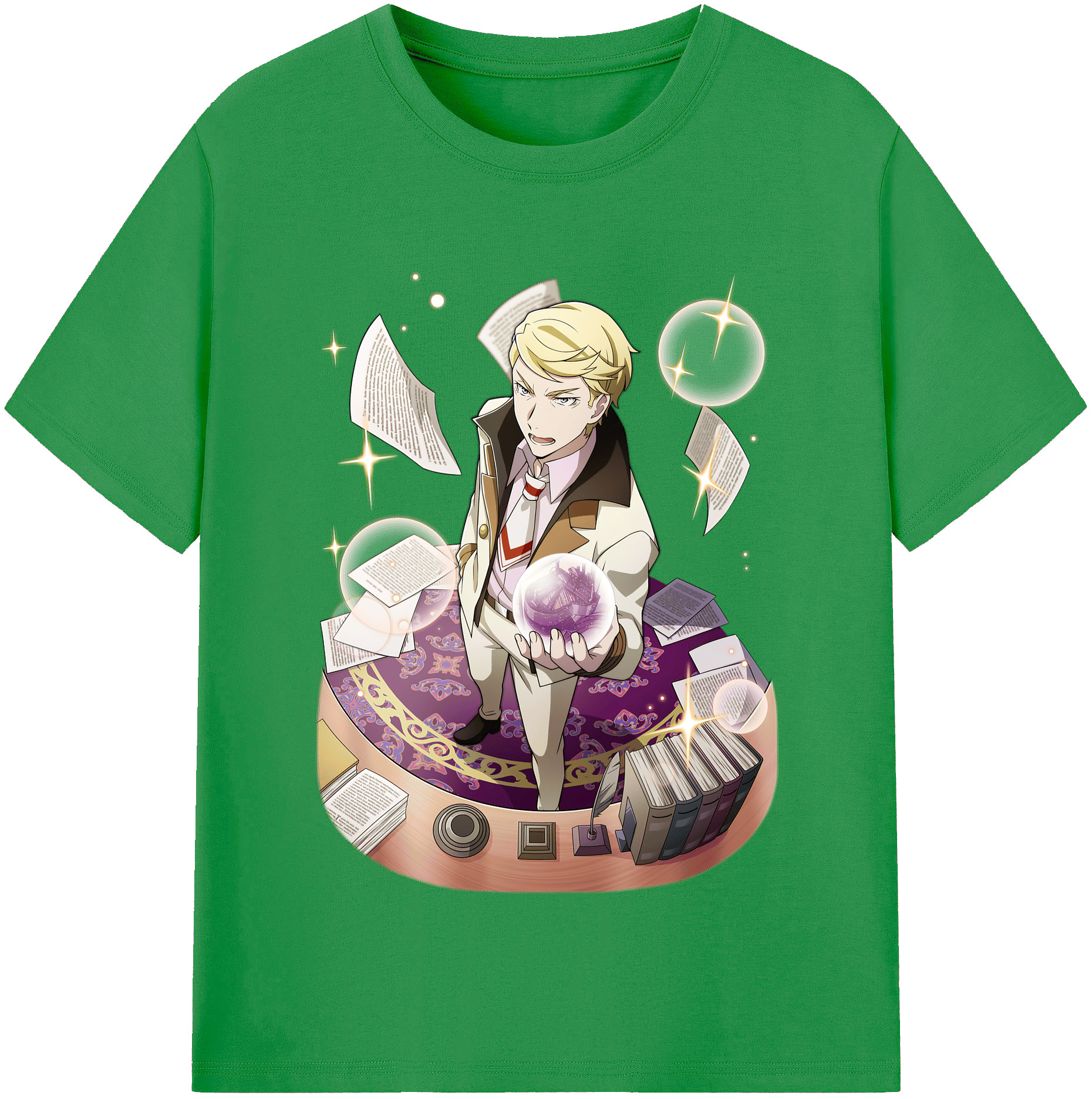 （画像用） 文豪ストレイドッグス Bungo Stray Dogs レディースカジュアルプリントTシャツ（綿100％）
