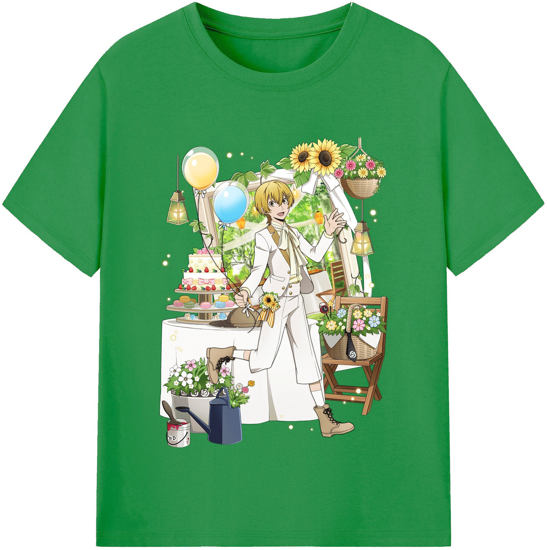 （画像用） 文豪ストレイドッグス Bungo Stray Dogs レディースカジュアルプリントTシャツ（綿100％）