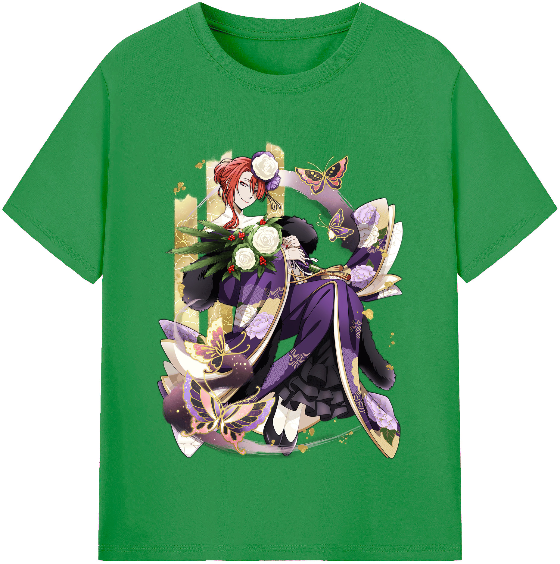 （画像用） 文豪ストレイドッグス Bungo Stray Dogs レディースカジュアルプリントTシャツ（綿100％）
