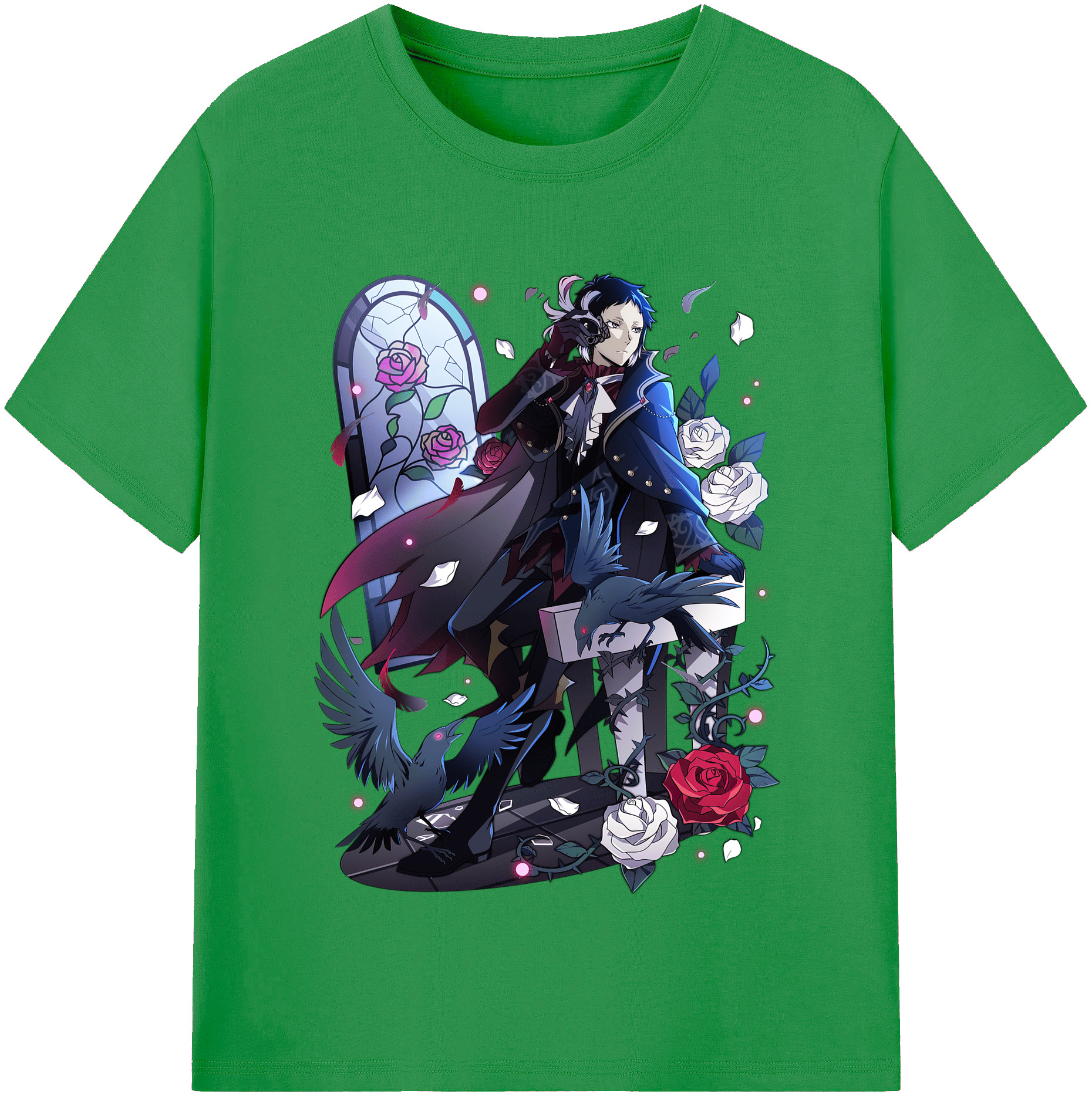 （画像用） 文豪ストレイドッグス Bungo Stray Dogs レディースカジュアルプリントTシャツ（綿100％）