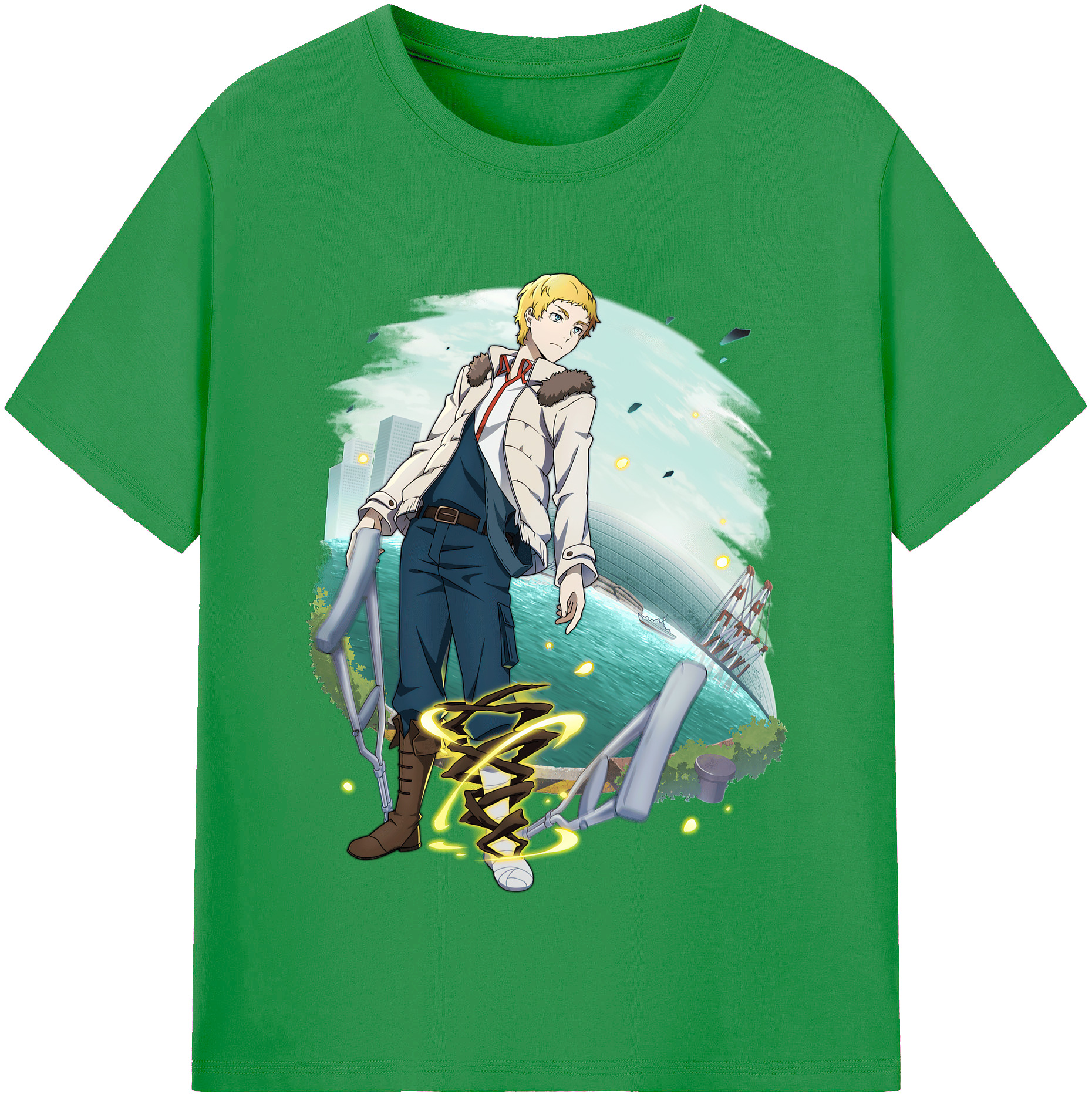 （画像用） 文豪ストレイドッグス Bungo Stray Dogs レディースカジュアルプリントTシャツ（綿100％）
