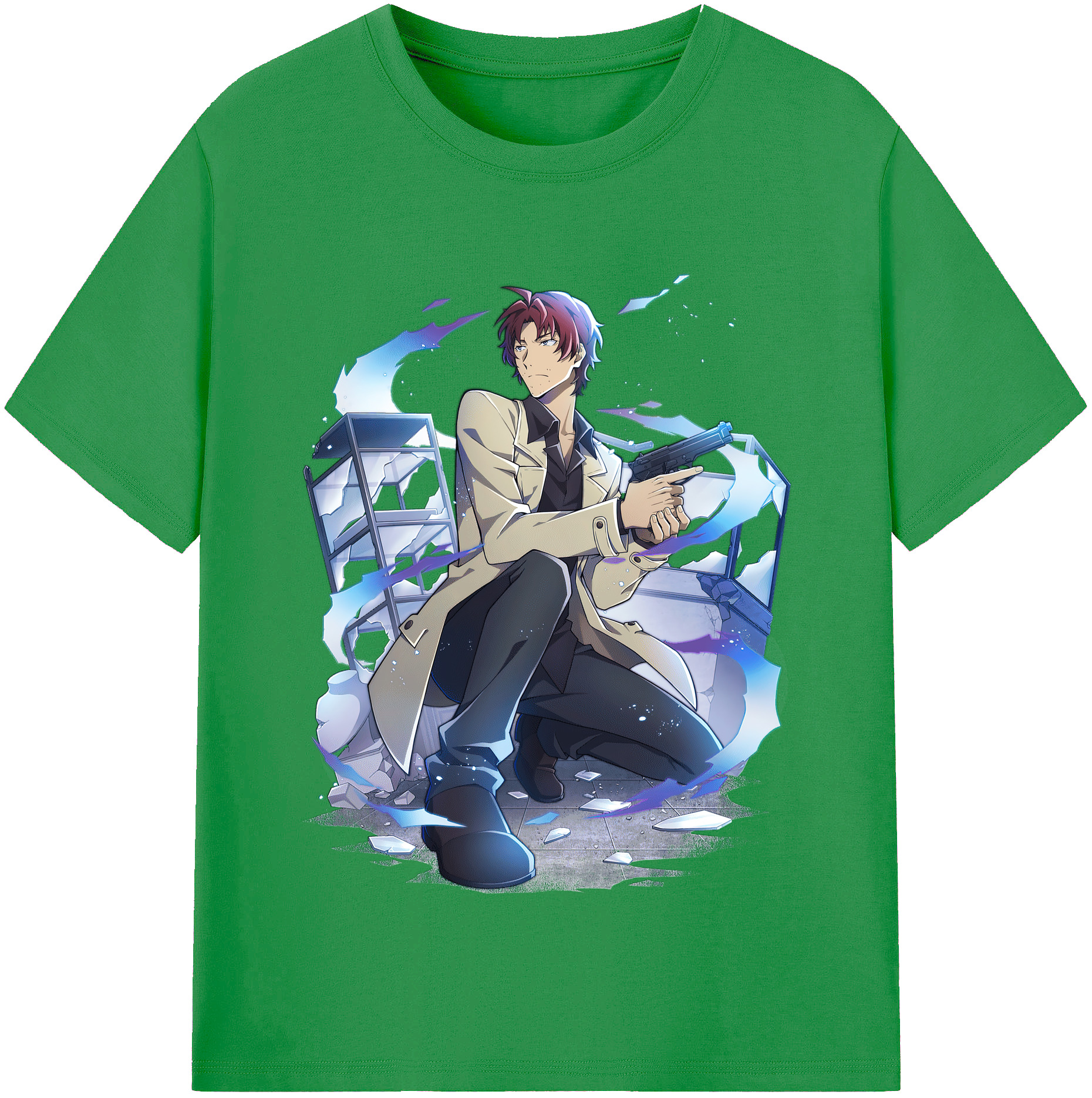 （画像用） 文豪ストレイドッグス Bungo Stray Dogs レディースカジュアルプリントTシャツ（綿100％）