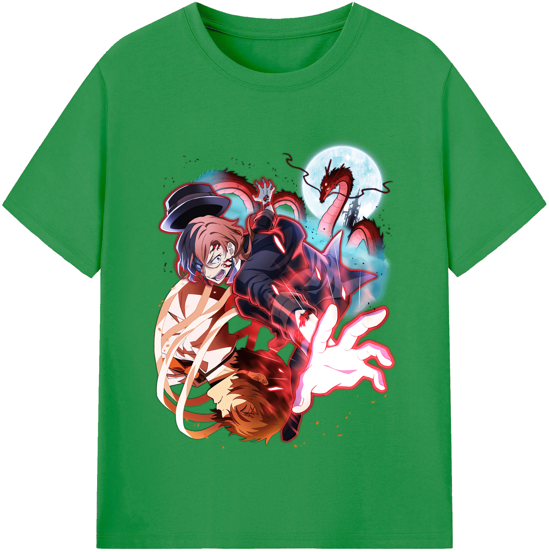 （画像用） 文豪ストレイドッグス Bungo Stray Dogs レディースカジュアルプリントTシャツ（綿100％）