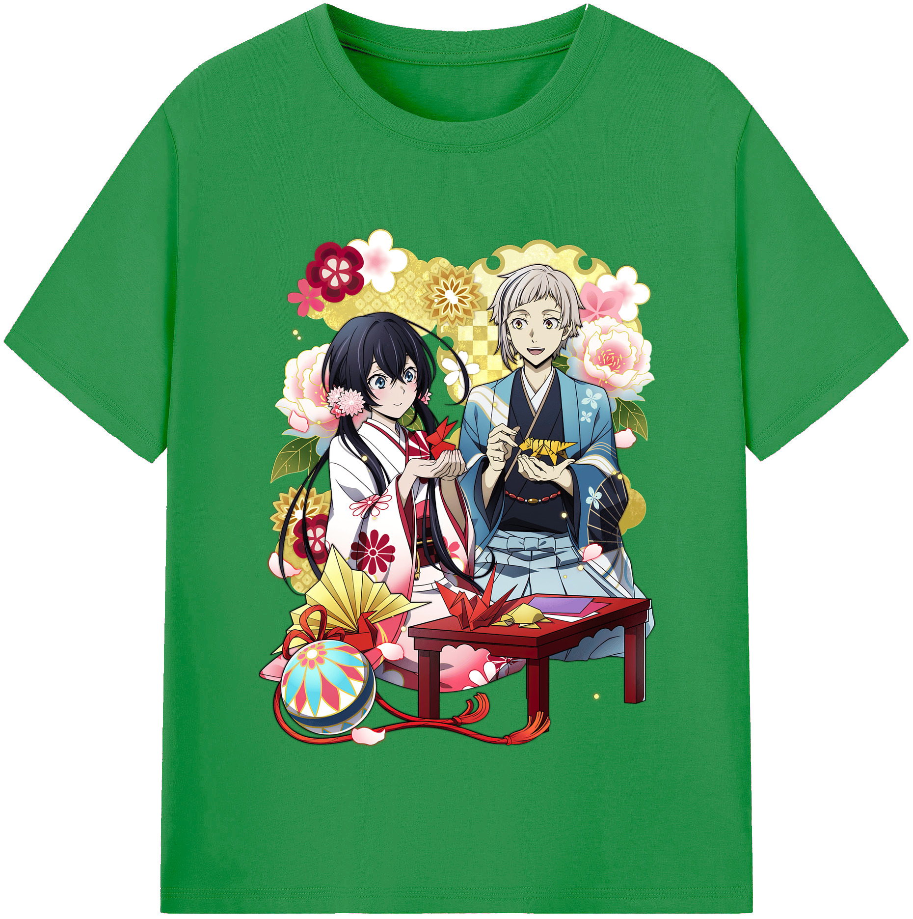 （画像用） 文豪ストレイドッグス Bungo Stray Dogs レディースカジュアルプリントTシャツ（綿100％）