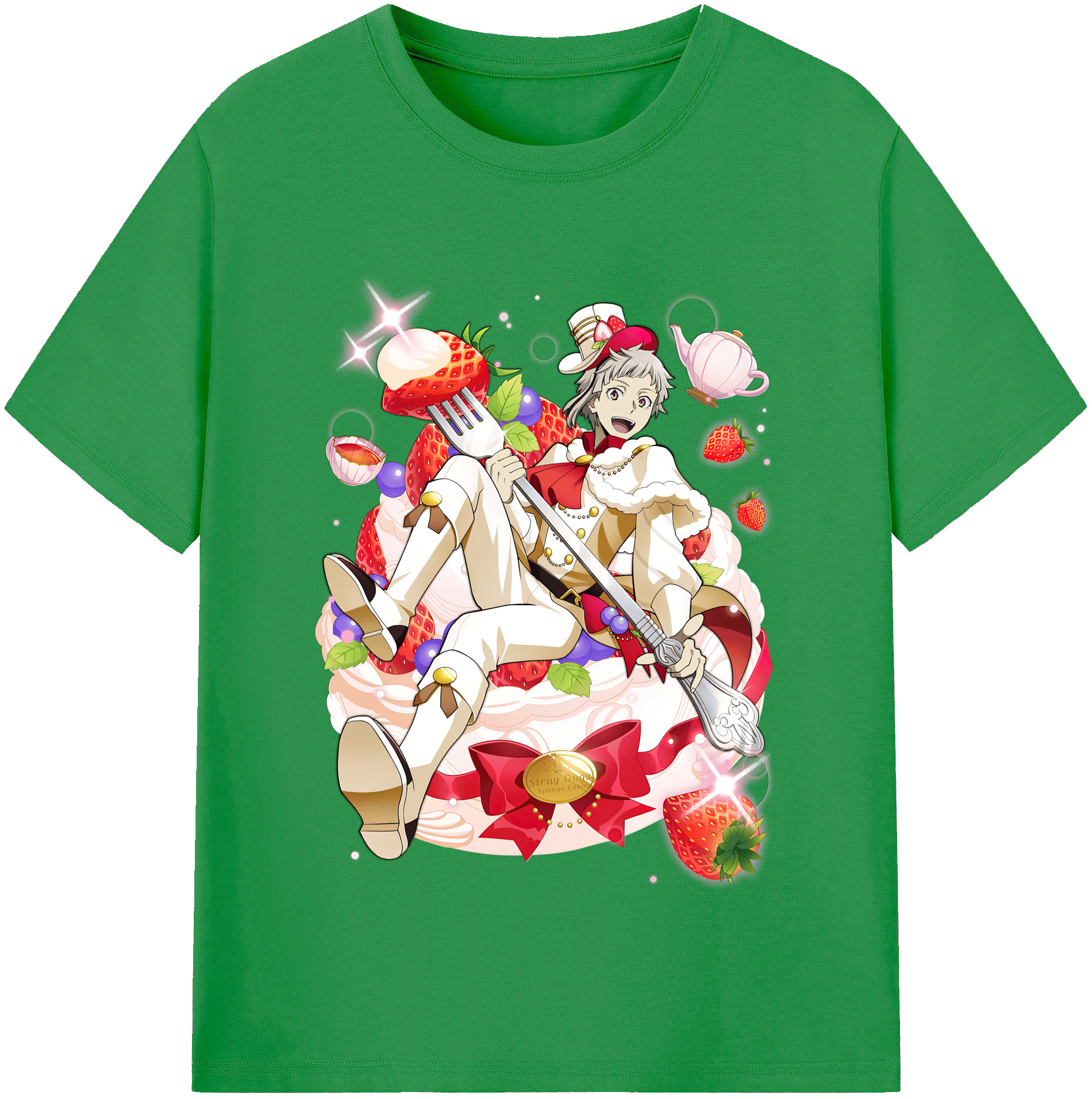 （画像用） 文豪ストレイドッグス Bungo Stray Dogs レディースカジュアルプリントTシャツ（綿100％）