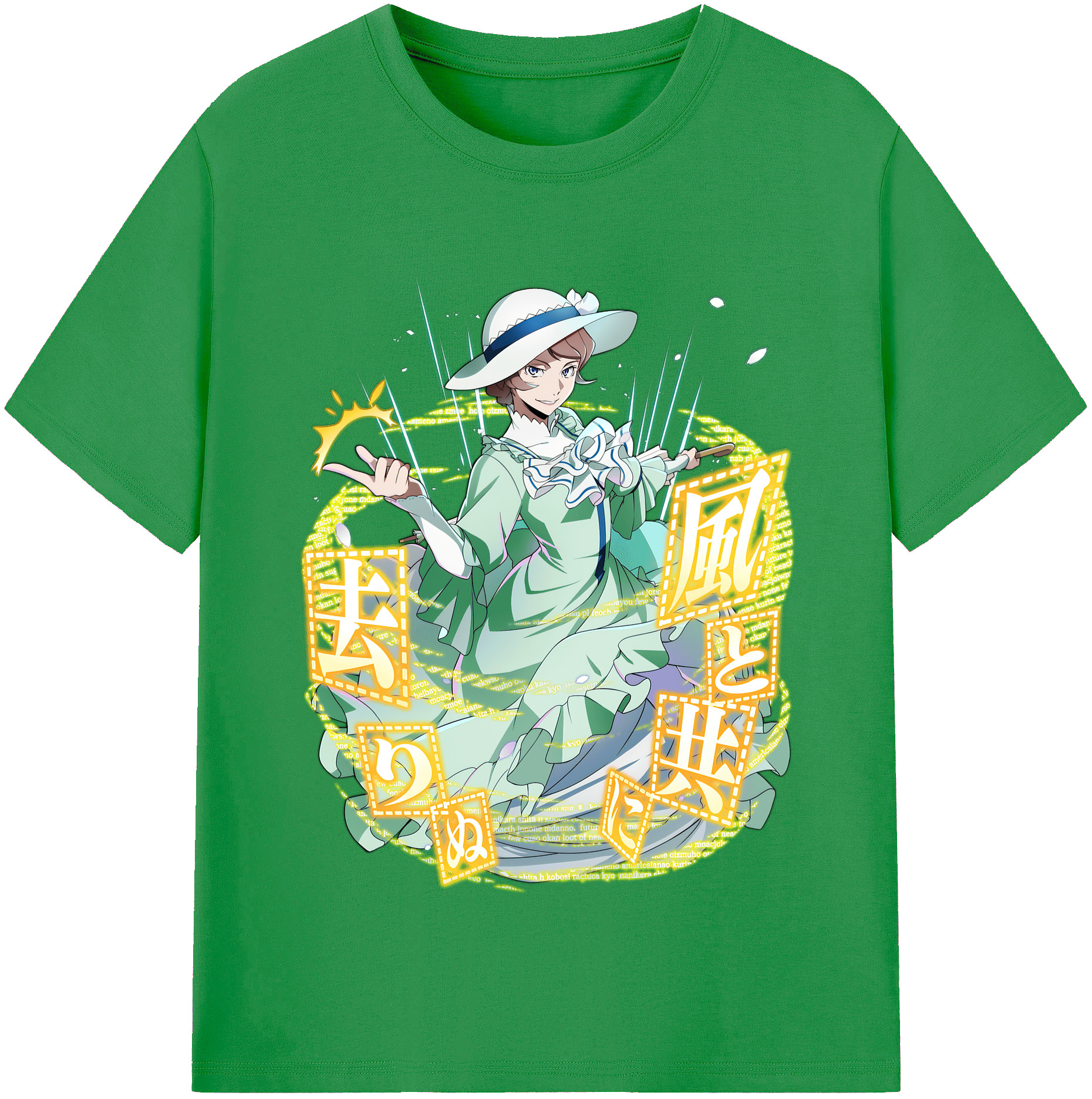 （画像用） 文豪ストレイドッグス Bungo Stray Dogs レディースカジュアルプリントTシャツ（綿100％）