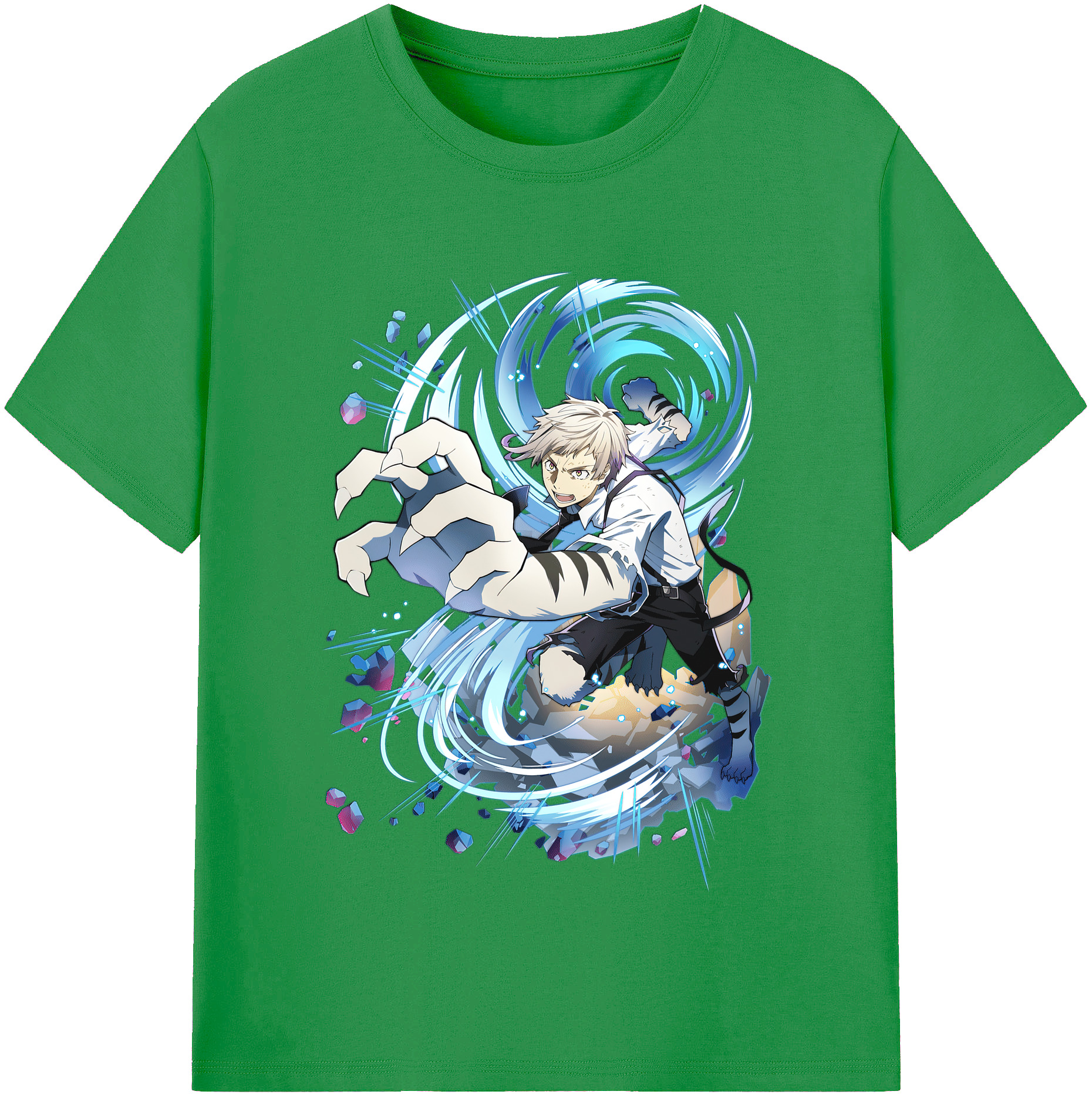 （画像用） 文豪ストレイドッグス Bungo Stray Dogs レディースカジュアルプリントTシャツ（綿100％）