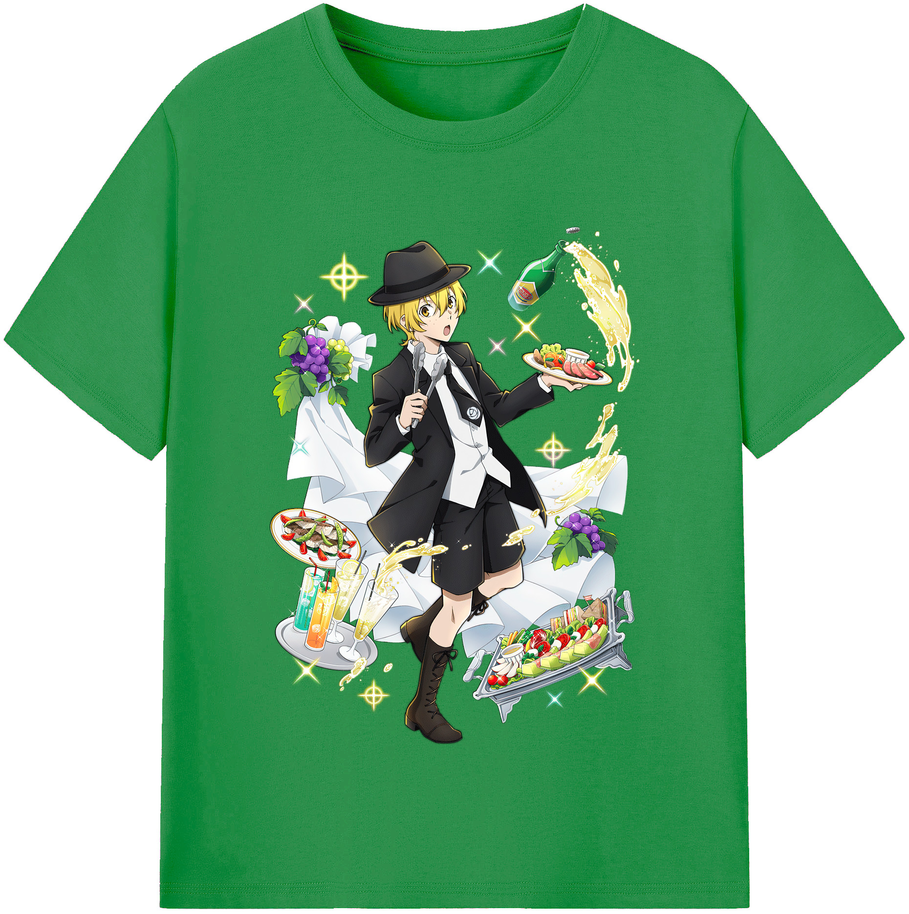 （画像用） 文豪ストレイドッグス Bungo Stray Dogs レディースカジュアルプリントTシャツ（綿100％）