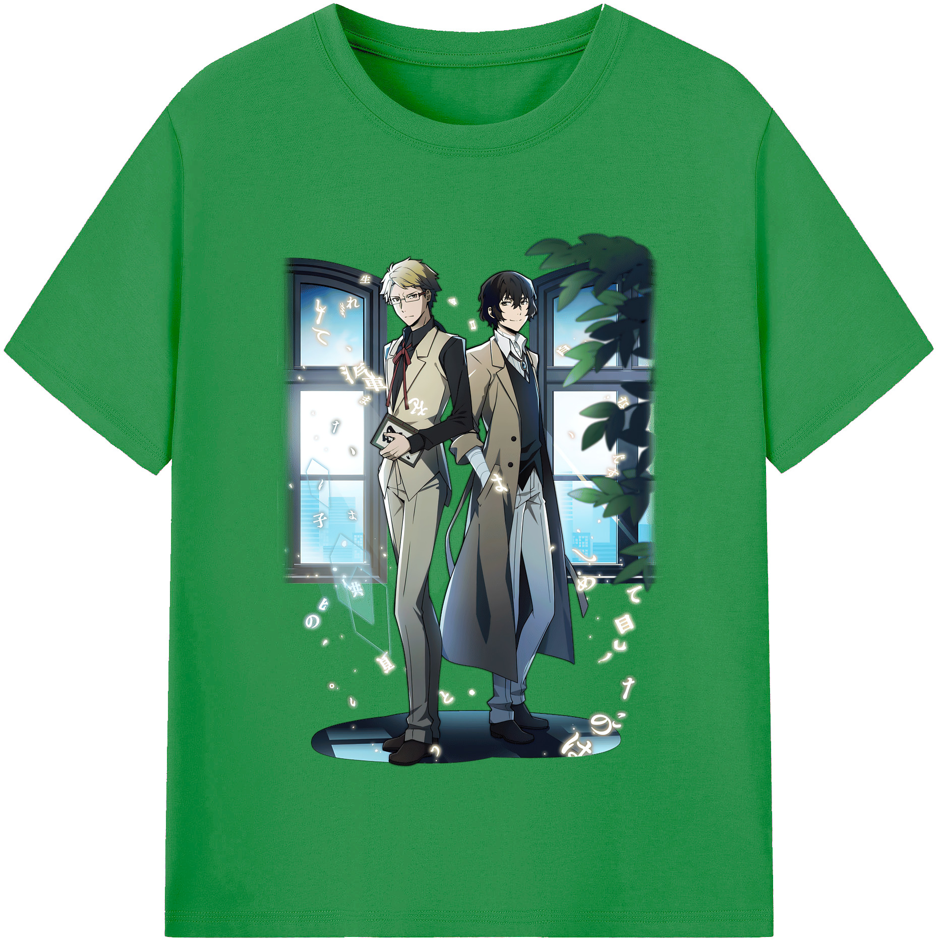 （画像用） 文豪ストレイドッグス Bungo Stray Dogs レディースカジュアルプリントTシャツ（綿100％）