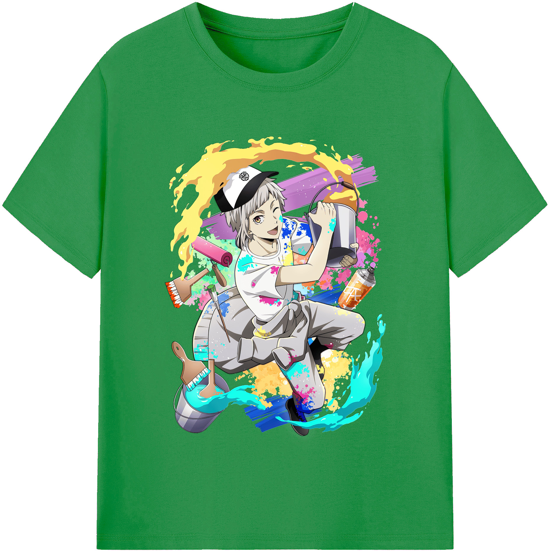 （画像用） 文豪ストレイドッグス Bungo Stray Dogs レディースカジュアルプリントTシャツ（綿100％）