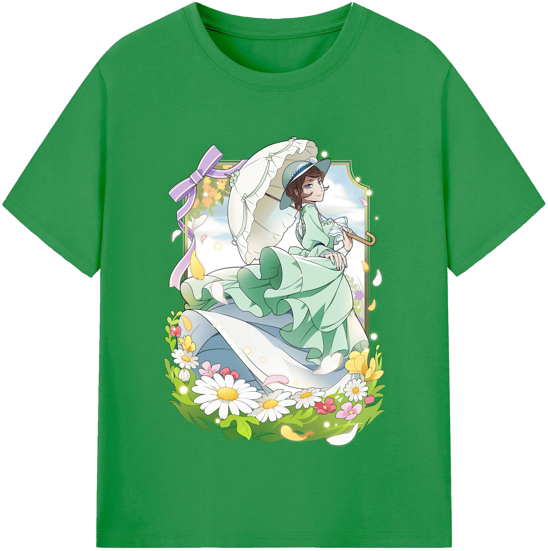 （画像用） 文豪ストレイドッグス Bungo Stray Dogs レディースカジュアルプリントTシャツ（綿100％）