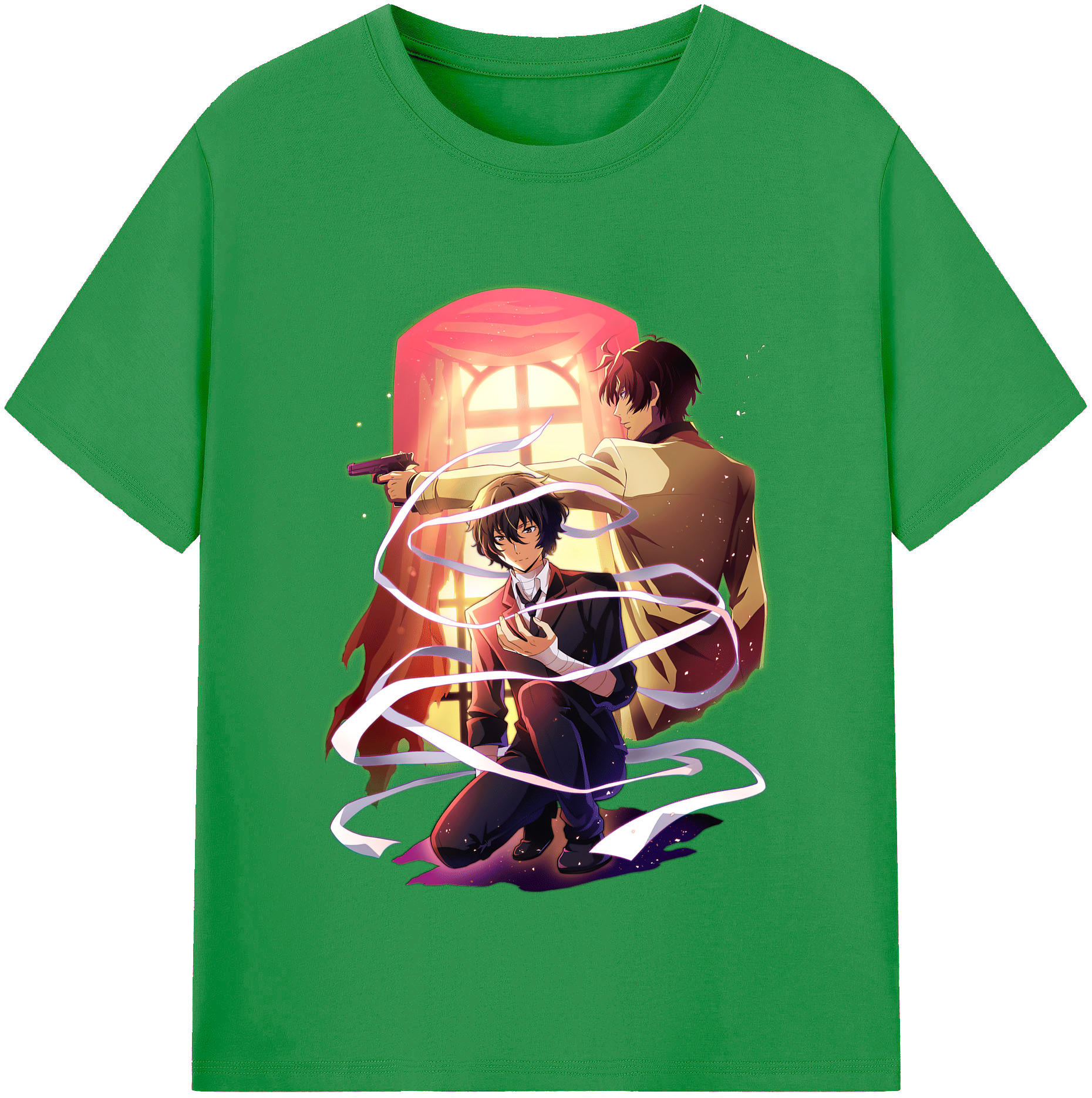 （画像用） 文豪ストレイドッグス Bungo Stray Dogs レディースカジュアルプリントTシャツ（綿100％）