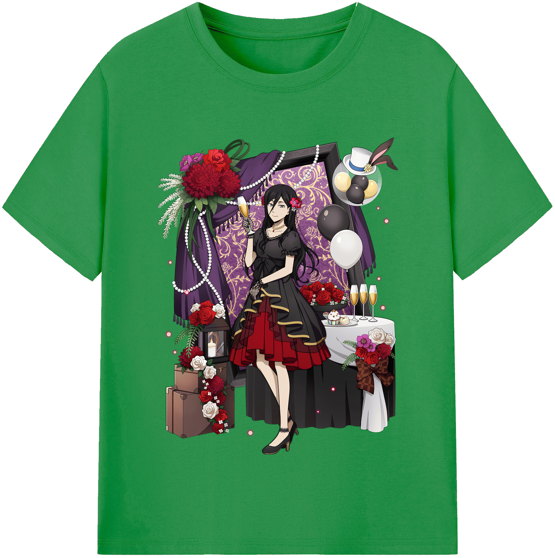 （画像用） 文豪ストレイドッグス Bungo Stray Dogs レディースカジュアルプリントTシャツ（綿100％）