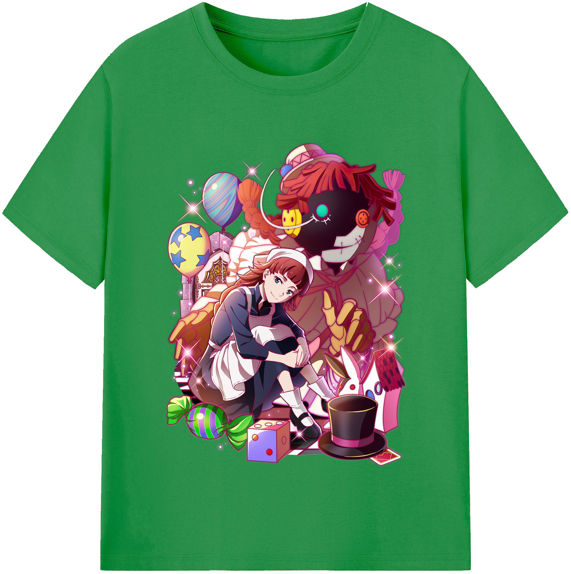 （画像用） 文豪ストレイドッグス Bungo Stray Dogs レディースカジュアルプリントTシャツ（綿100％）