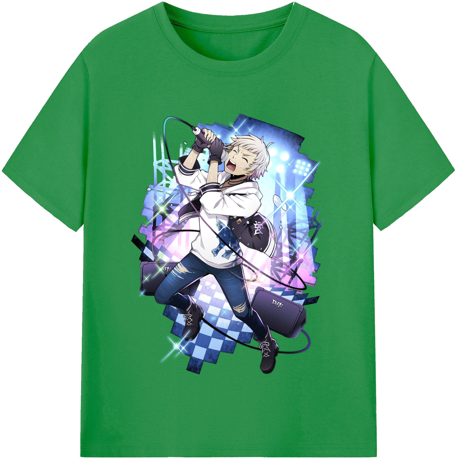 （画像用） 文豪ストレイドッグス Bungo Stray Dogs レディースカジュアルプリントTシャツ（綿100％）