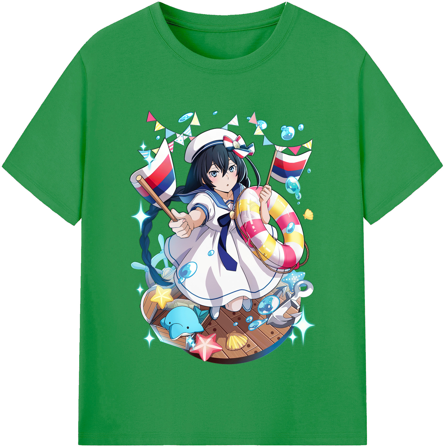 （画像用） 文豪ストレイドッグス Bungo Stray Dogs レディースカジュアルプリントTシャツ（綿100％）