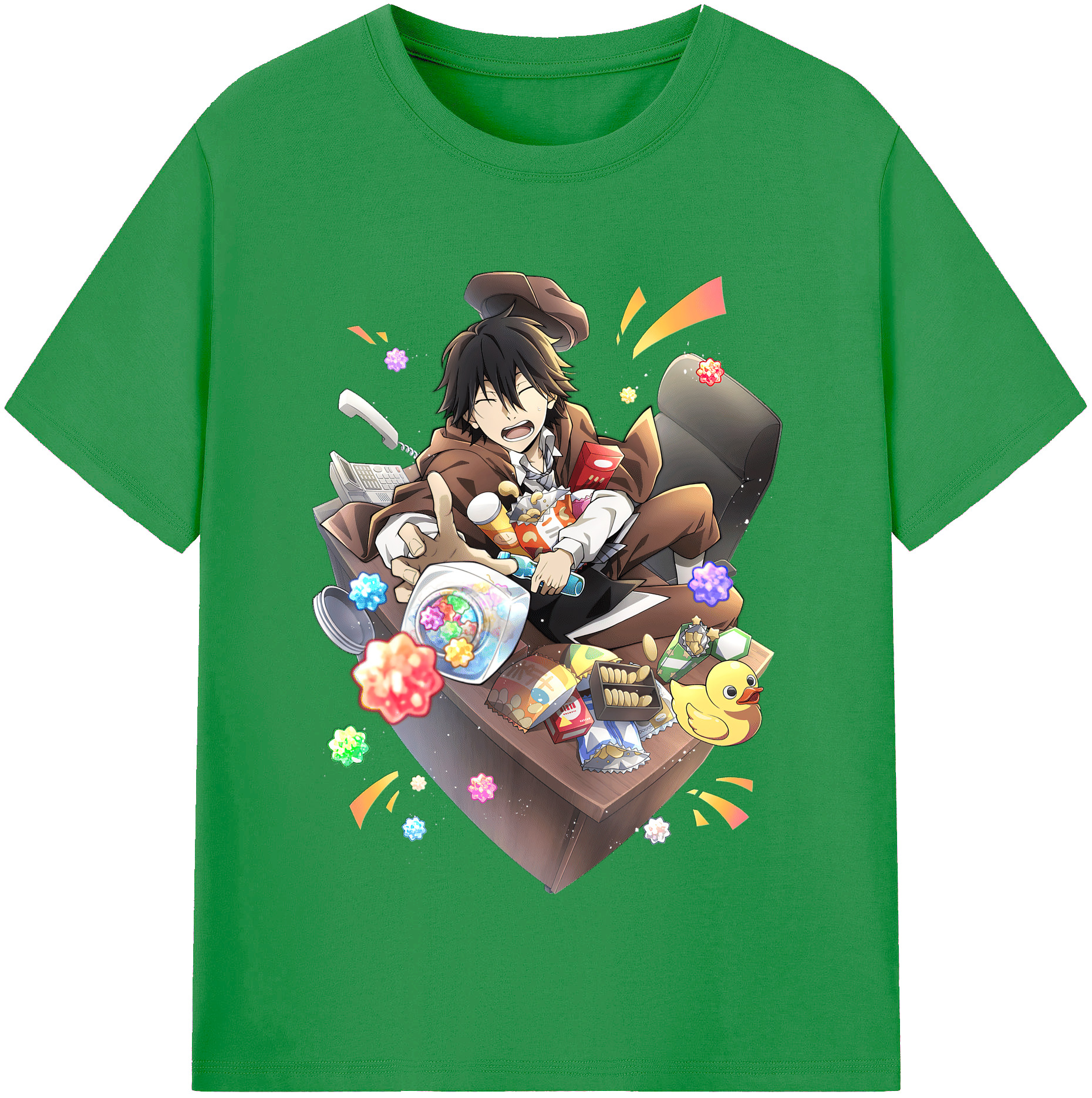 （画像用） 文豪ストレイドッグス Bungo Stray Dogs レディースカジュアルプリントTシャツ（綿100％）