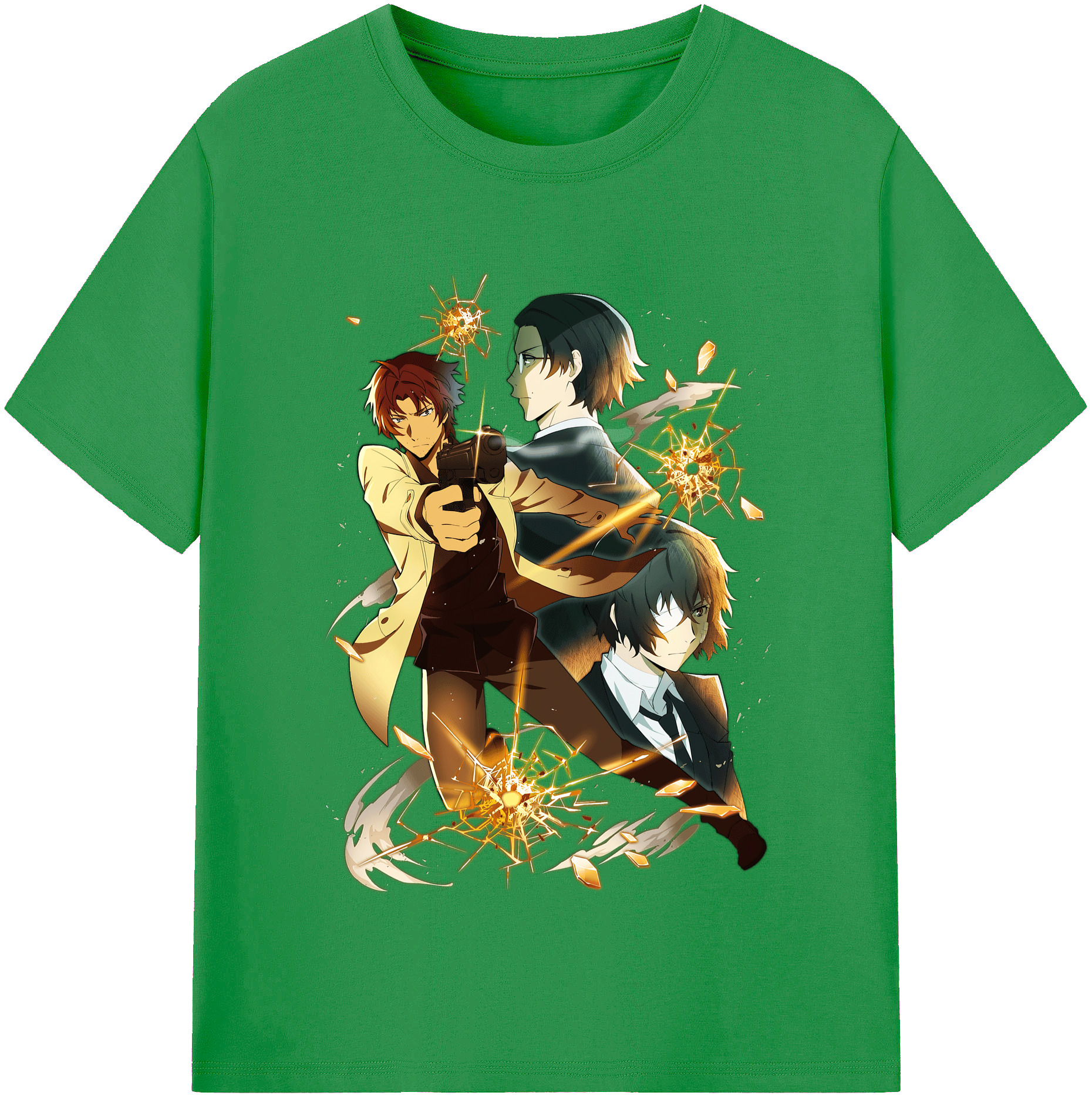 （画像用） 文豪ストレイドッグス Bungo Stray Dogs レディースカジュアルプリントTシャツ（綿100％）