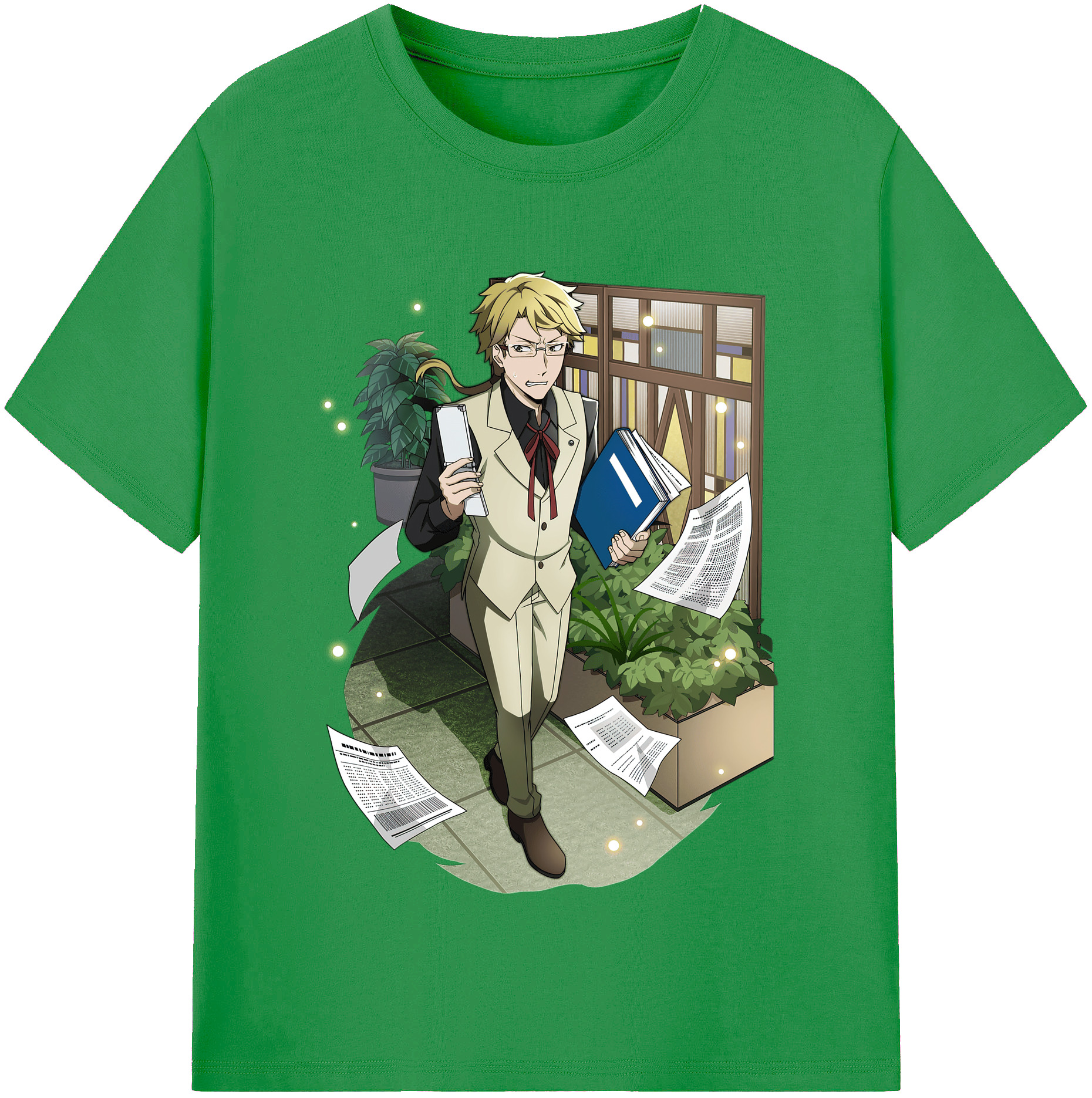 （画像用） 文豪ストレイドッグス Bungo Stray Dogs レディースカジュアルプリントTシャツ（綿100％）