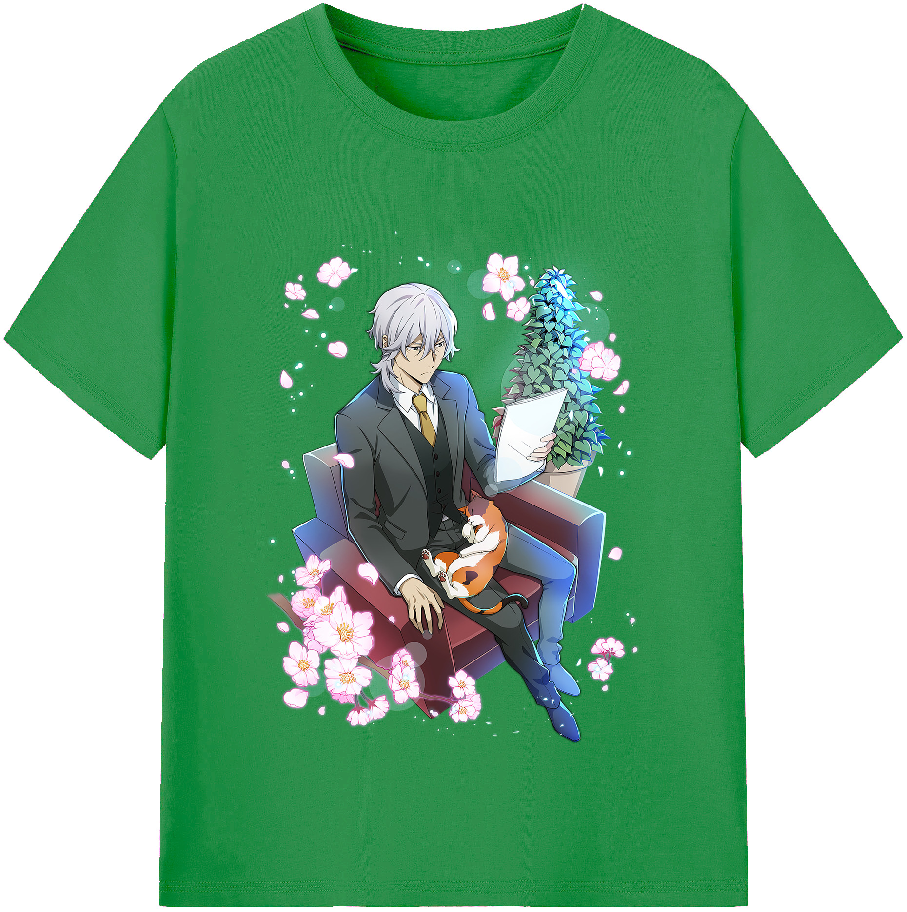 （画像用） 文豪ストレイドッグス Bungo Stray Dogs レディースカジュアルプリントTシャツ（綿100％）