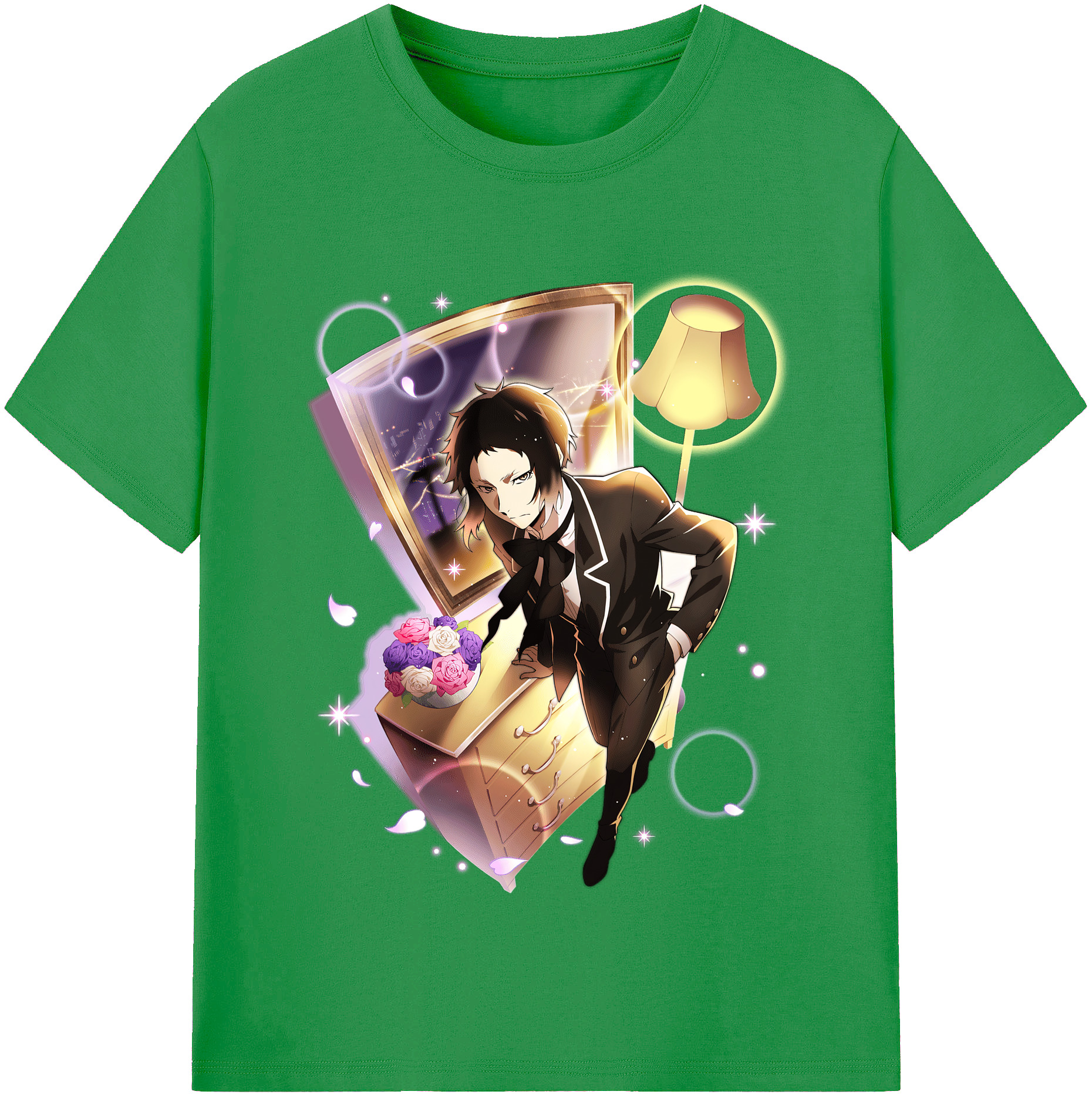 （画像用） 文豪ストレイドッグス Bungo Stray Dogs レディースカジュアルプリントTシャツ（綿100％）