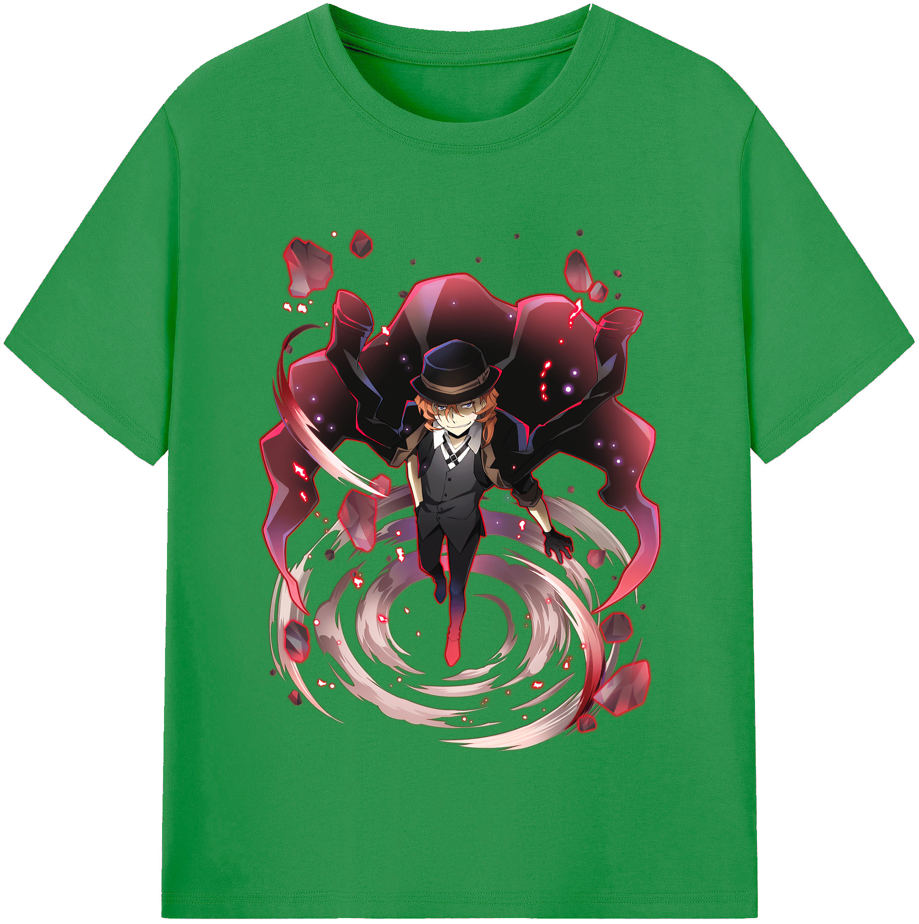 （画像用） 文豪ストレイドッグス Bungo Stray Dogs レディースカジュアルプリントTシャツ（綿100％）