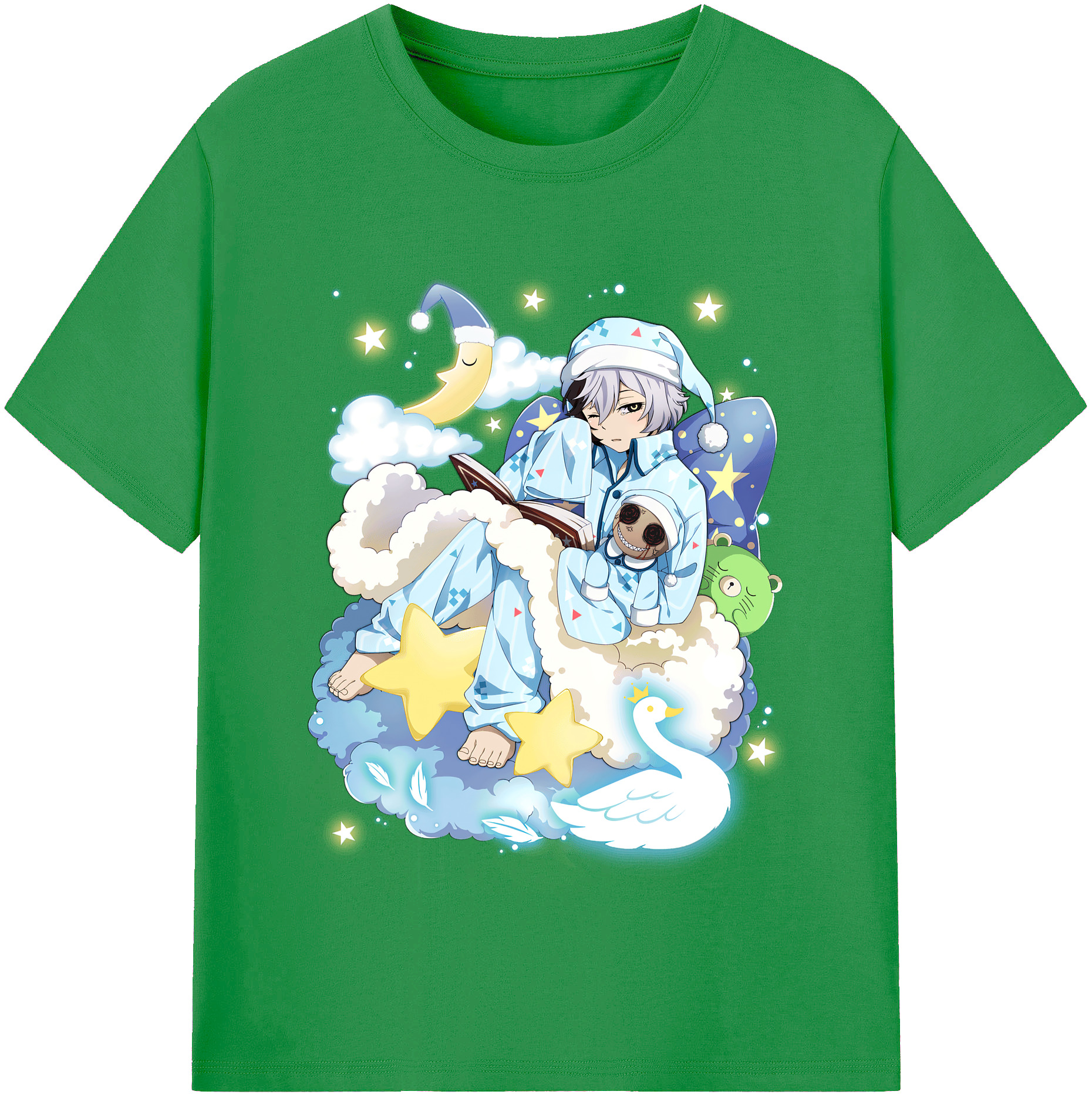（画像用） 文豪ストレイドッグス Bungo Stray Dogs レディースカジュアルプリントTシャツ（綿100％）