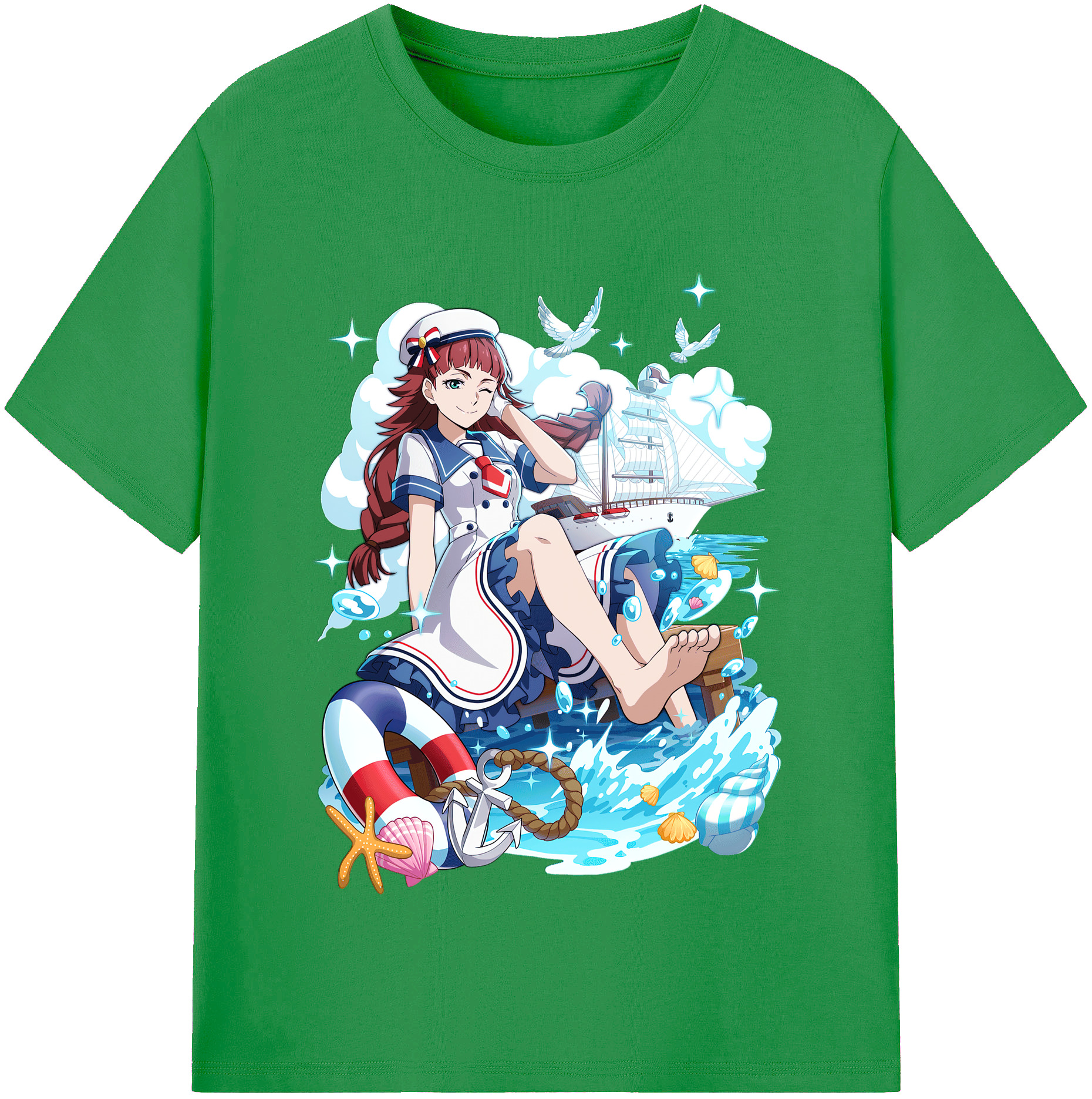 （画像用） 文豪ストレイドッグス Bungo Stray Dogs レディースカジュアルプリントTシャツ（綿100％）