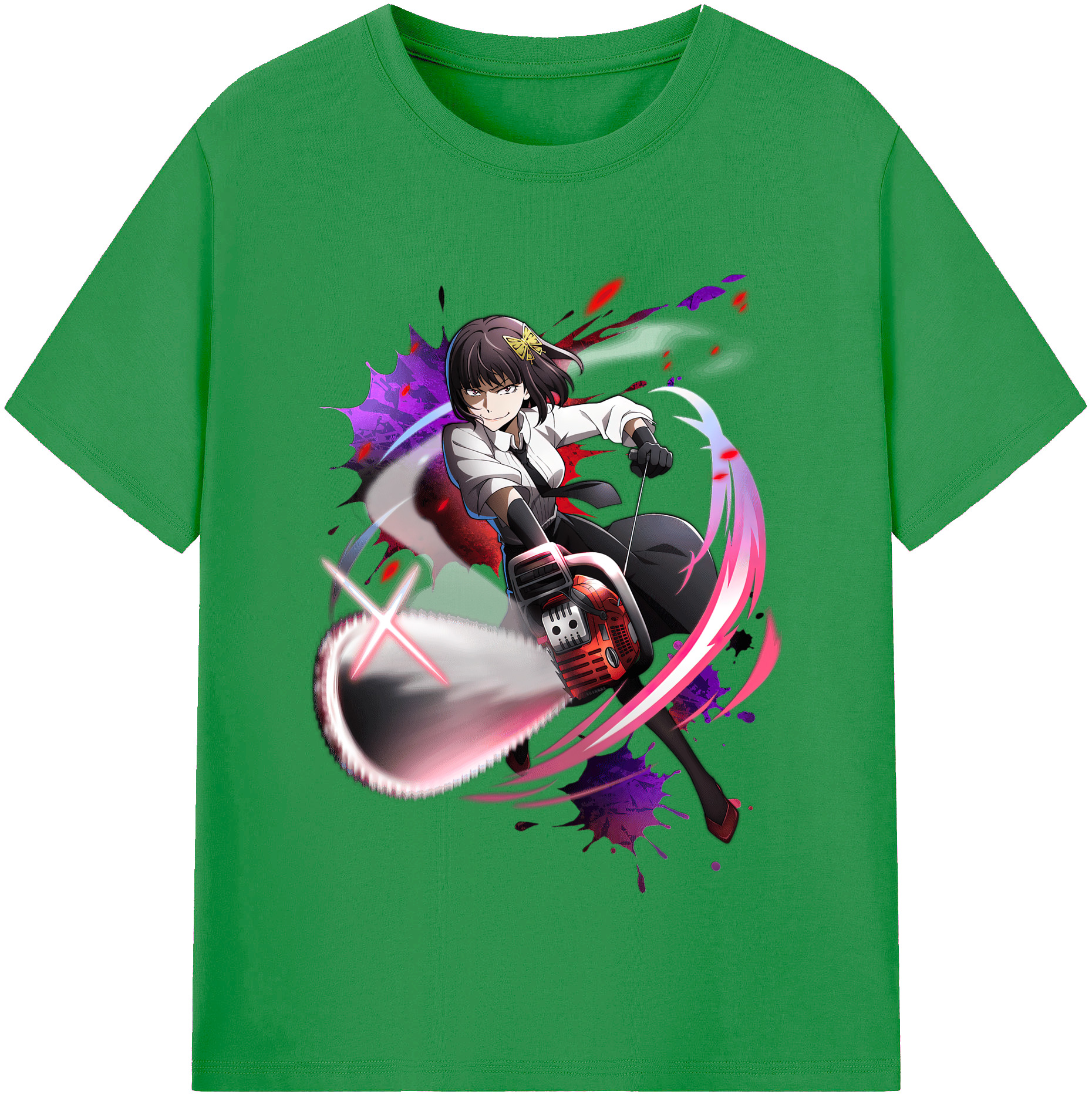 （画像用） 文豪ストレイドッグス Bungo Stray Dogs レディースカジュアルプリントTシャツ（綿100％）