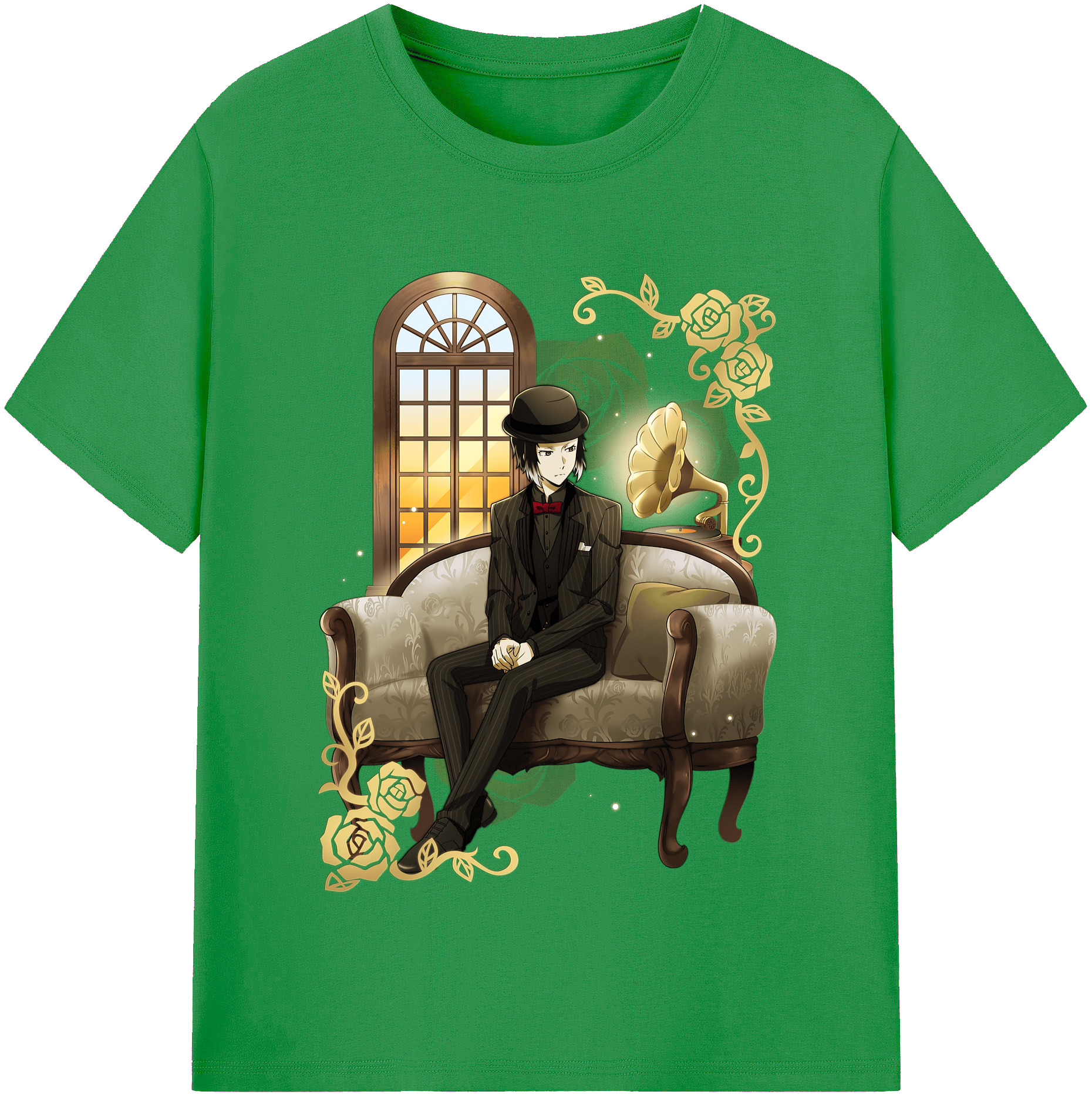 （画像用） 文豪ストレイドッグス Bungo Stray Dogs レディースカジュアルプリントTシャツ（綿100％）