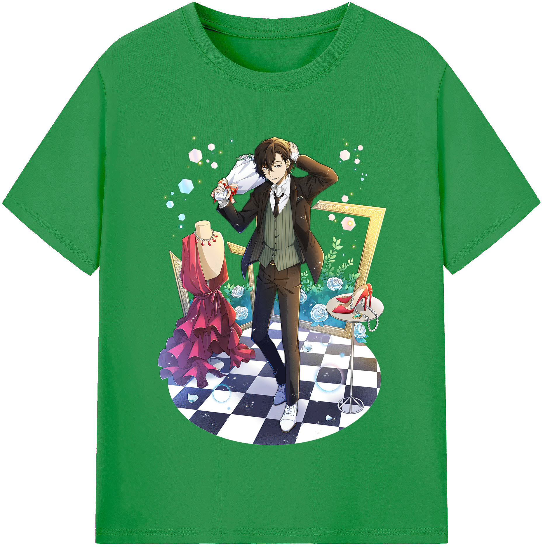 （画像用） 文豪ストレイドッグス Bungo Stray Dogs レディースカジュアルプリントTシャツ（綿100％）