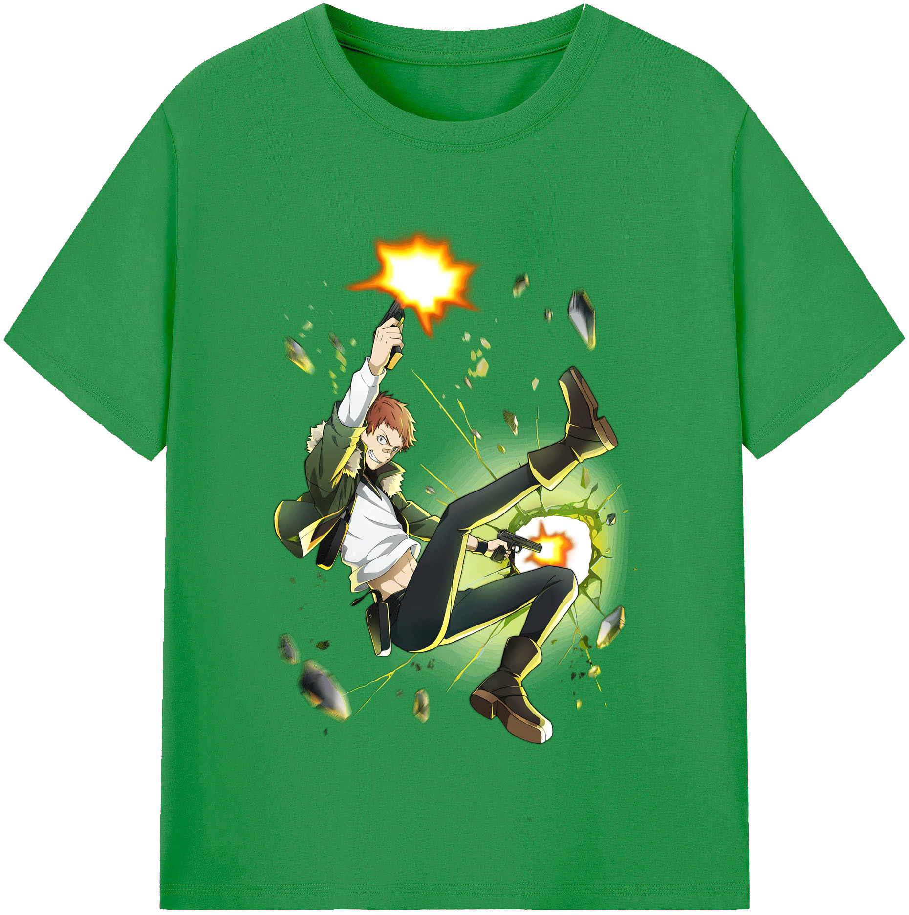 （画像用） 文豪ストレイドッグス Bungo Stray Dogs レディースカジュアルプリントTシャツ（綿100％）
