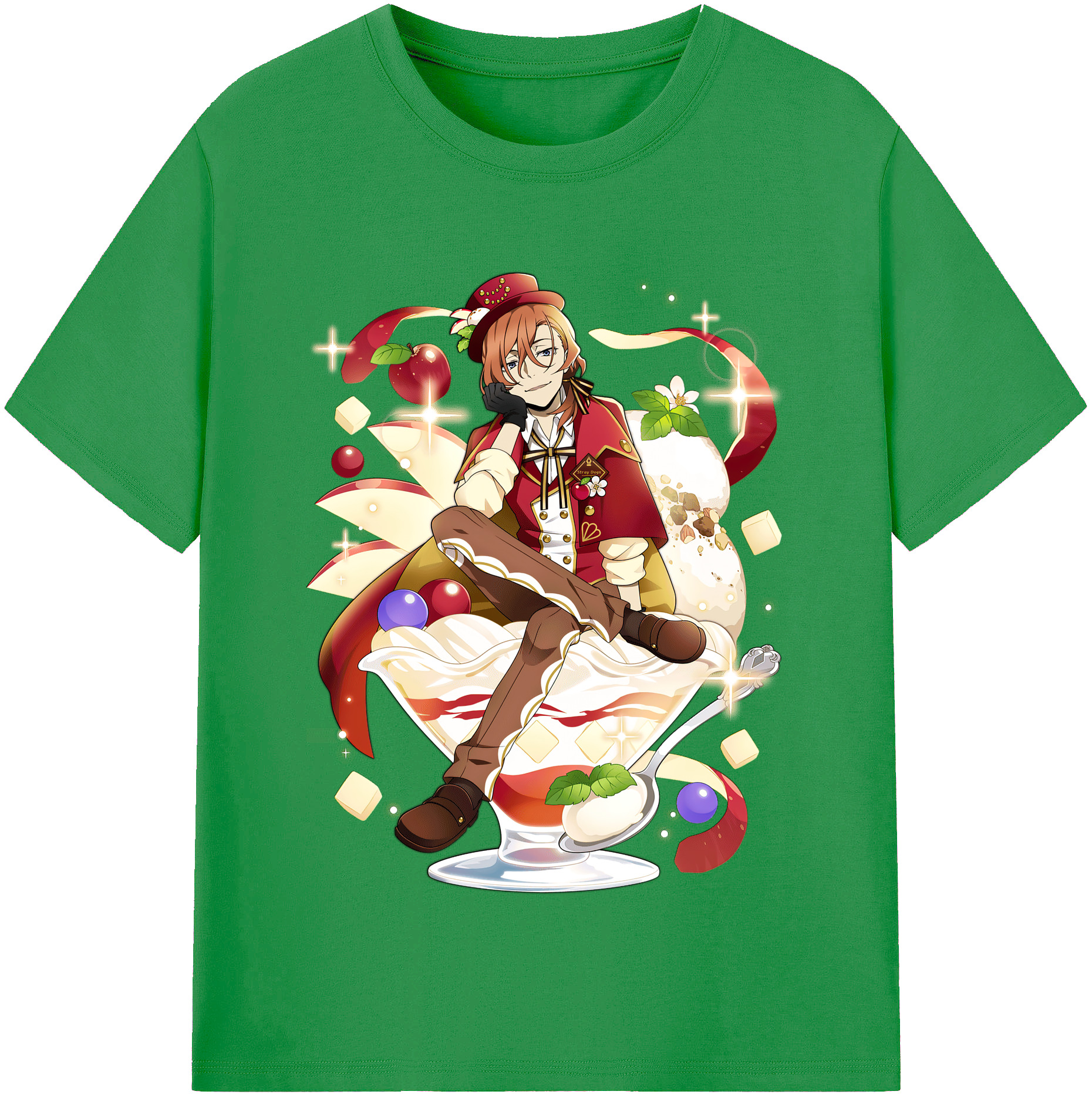 （画像用） 文豪ストレイドッグス Bungo Stray Dogs レディースカジュアルプリントTシャツ（綿100％）