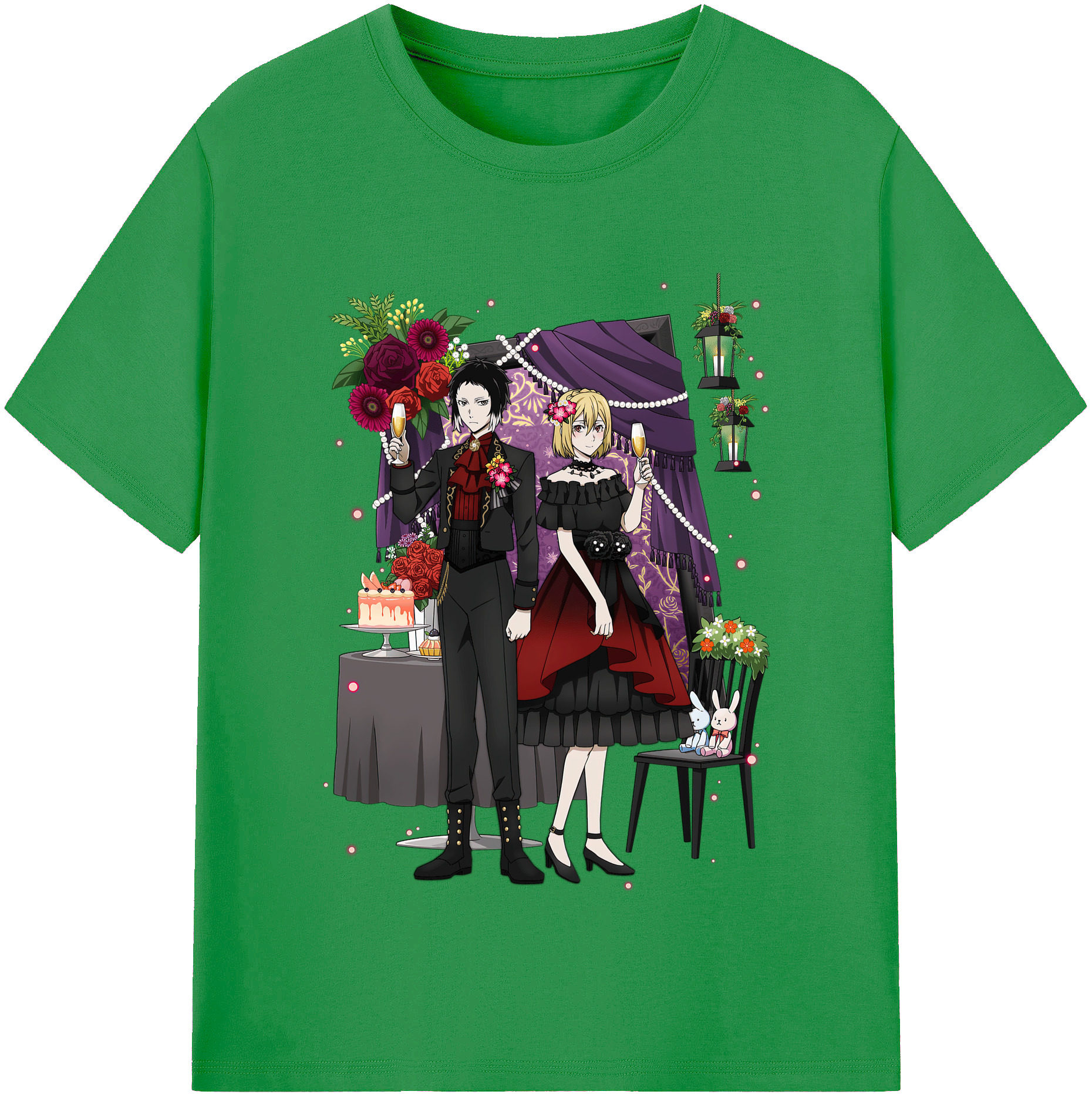 （画像用） 文豪ストレイドッグス Bungo Stray Dogs レディースカジュアルプリントTシャツ（綿100％）