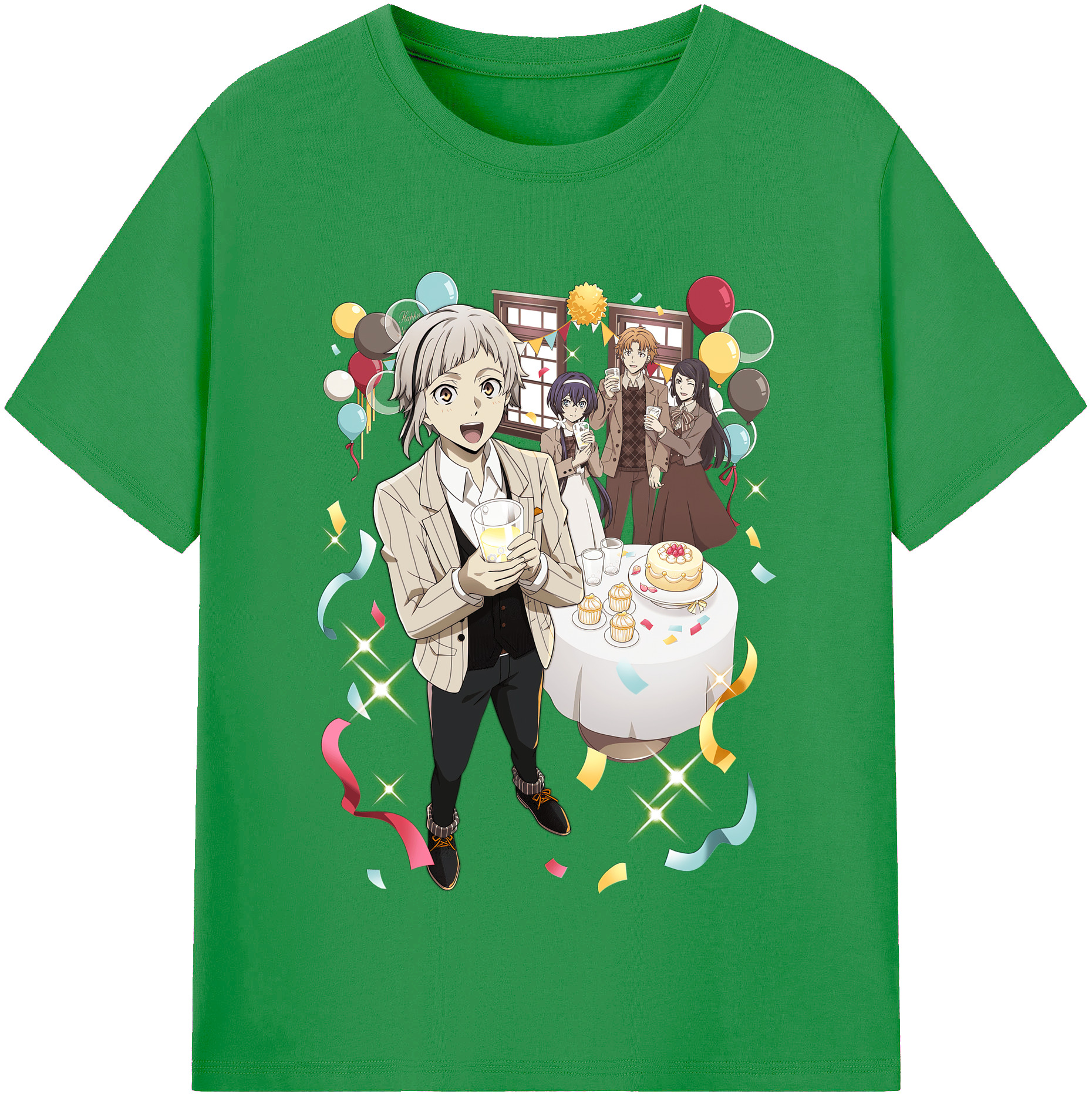 （画像用） 文豪ストレイドッグス Bungo Stray Dogs レディースカジュアルプリントTシャツ（綿100％）