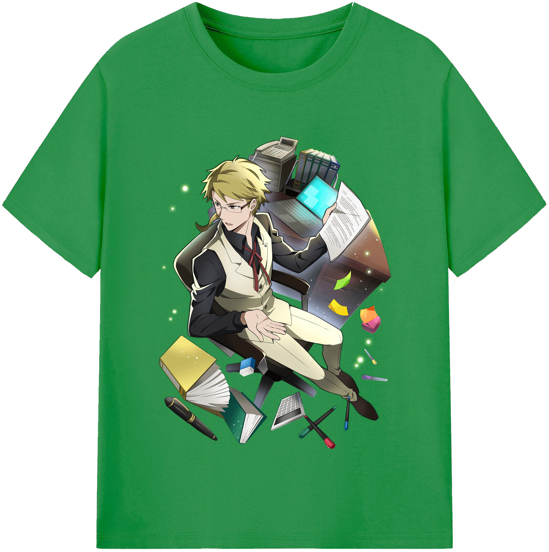 （画像用） 文豪ストレイドッグス Bungo Stray Dogs レディースカジュアルプリントTシャツ（綿100％）