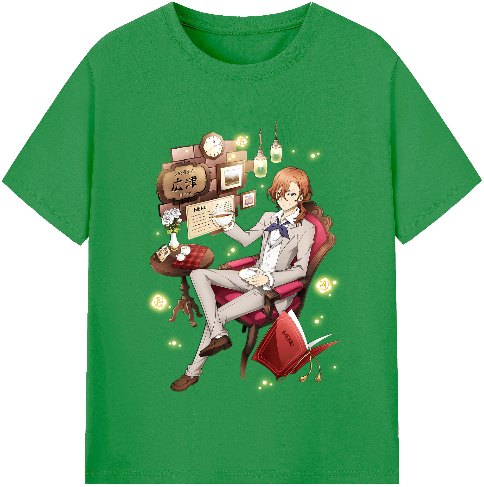 （画像用） 文豪ストレイドッグス Bungo Stray Dogs レディースカジュアルプリントTシャツ（綿100％）